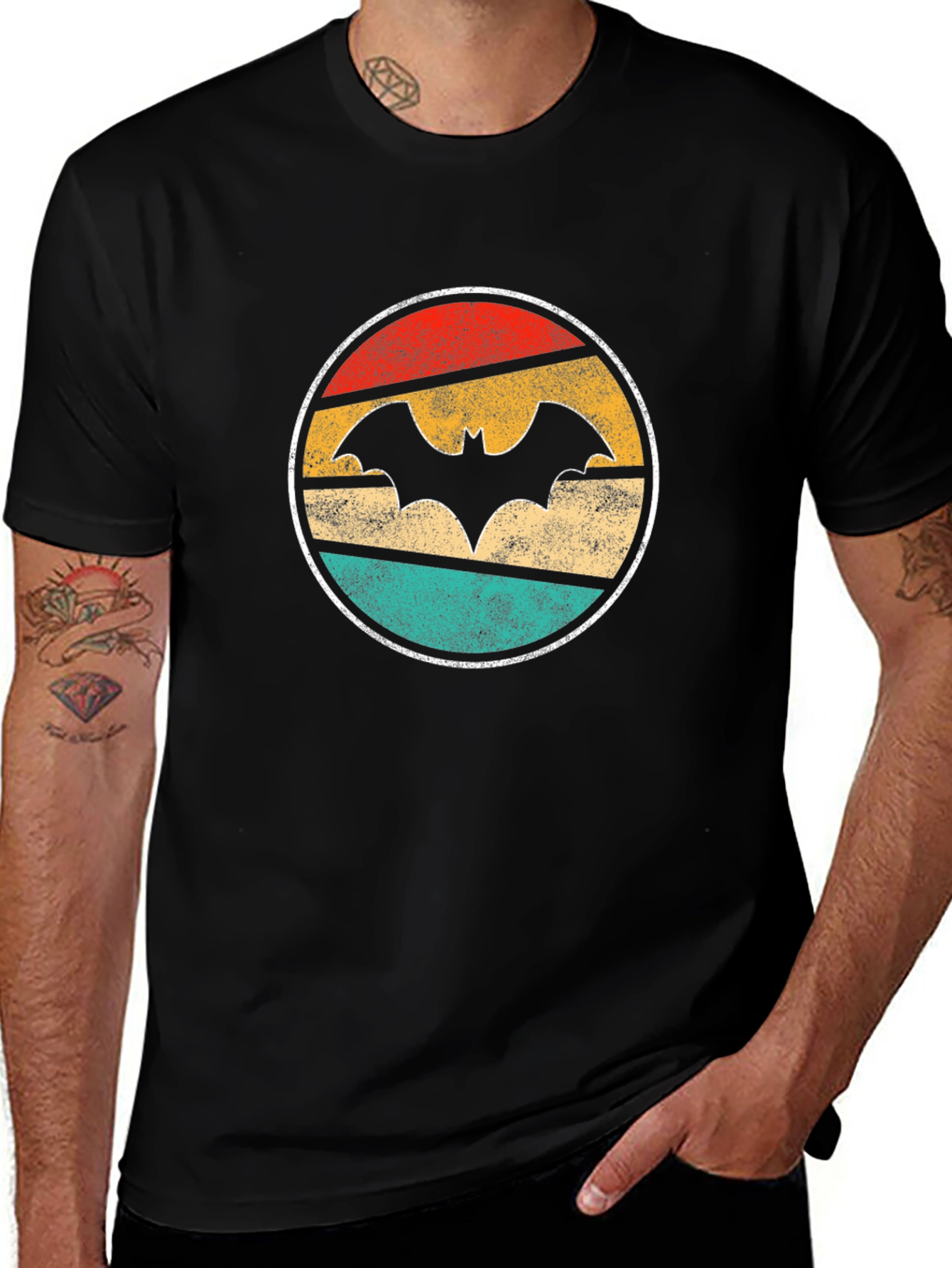Retro Bat Graphic T-Shirt