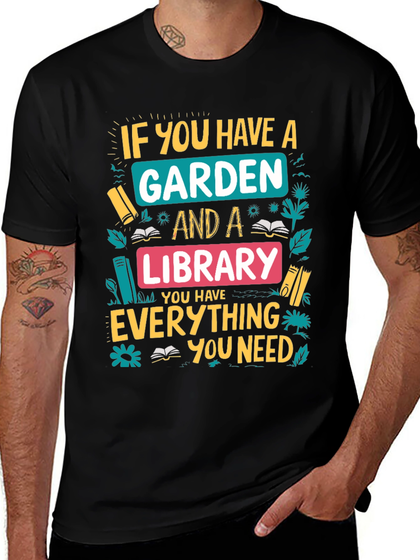 Variant 15 of Garden and Library T-Shirt: Everything You Need