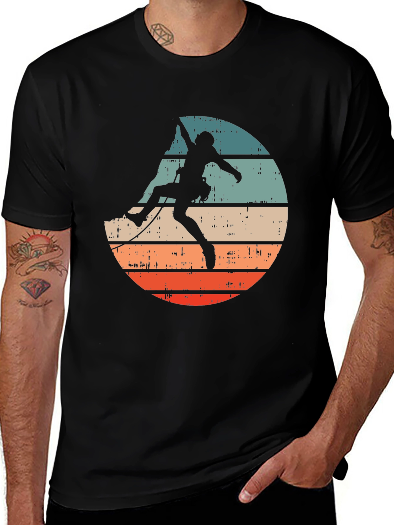 Variant 22 of Retro Rock Climbing T-Shirt - Adventure Ready