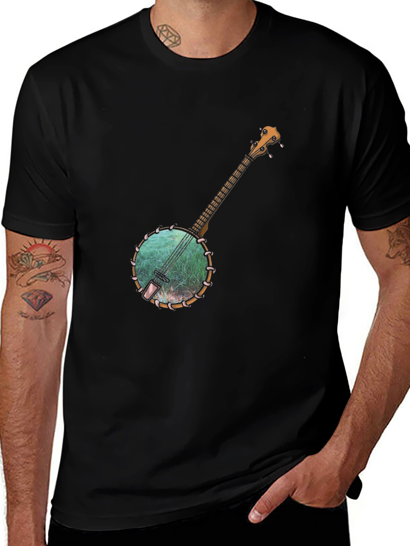 Variant 9 of Banjo Graphic Tee - Music Lover's T-Shirt