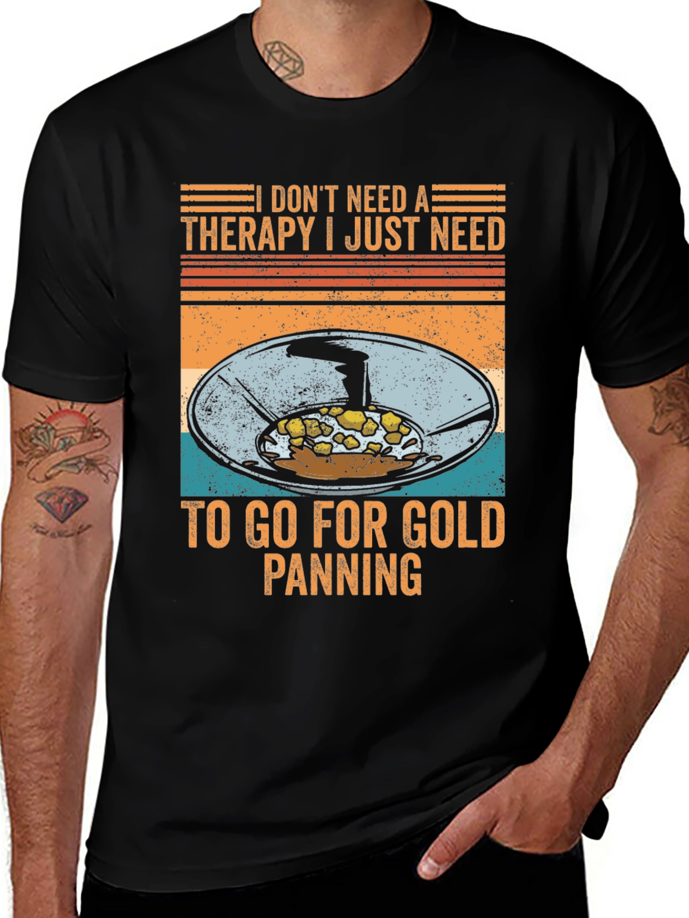 Variant 9 of Gold Panning Therapy T-Shirt