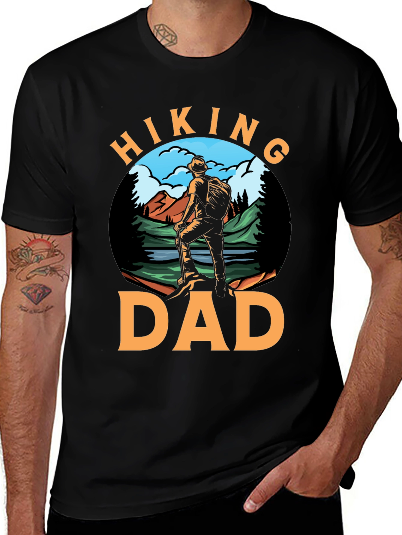 Variant 28 of Hiking Dad Graphic T-Shirt - Adventure Outdoor Tee