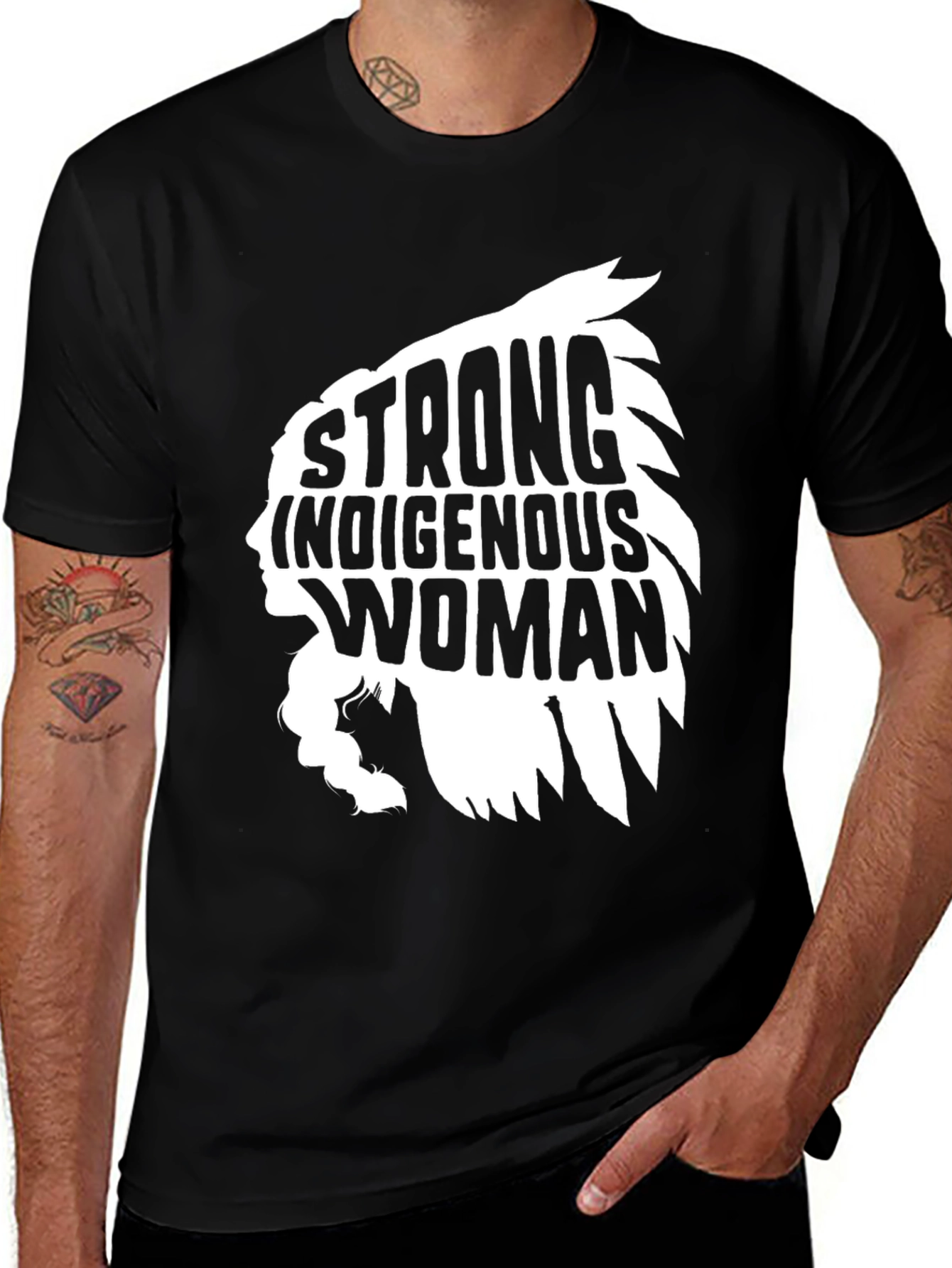 Variant 22 of Strong Indigenous Woman Graphic Tee