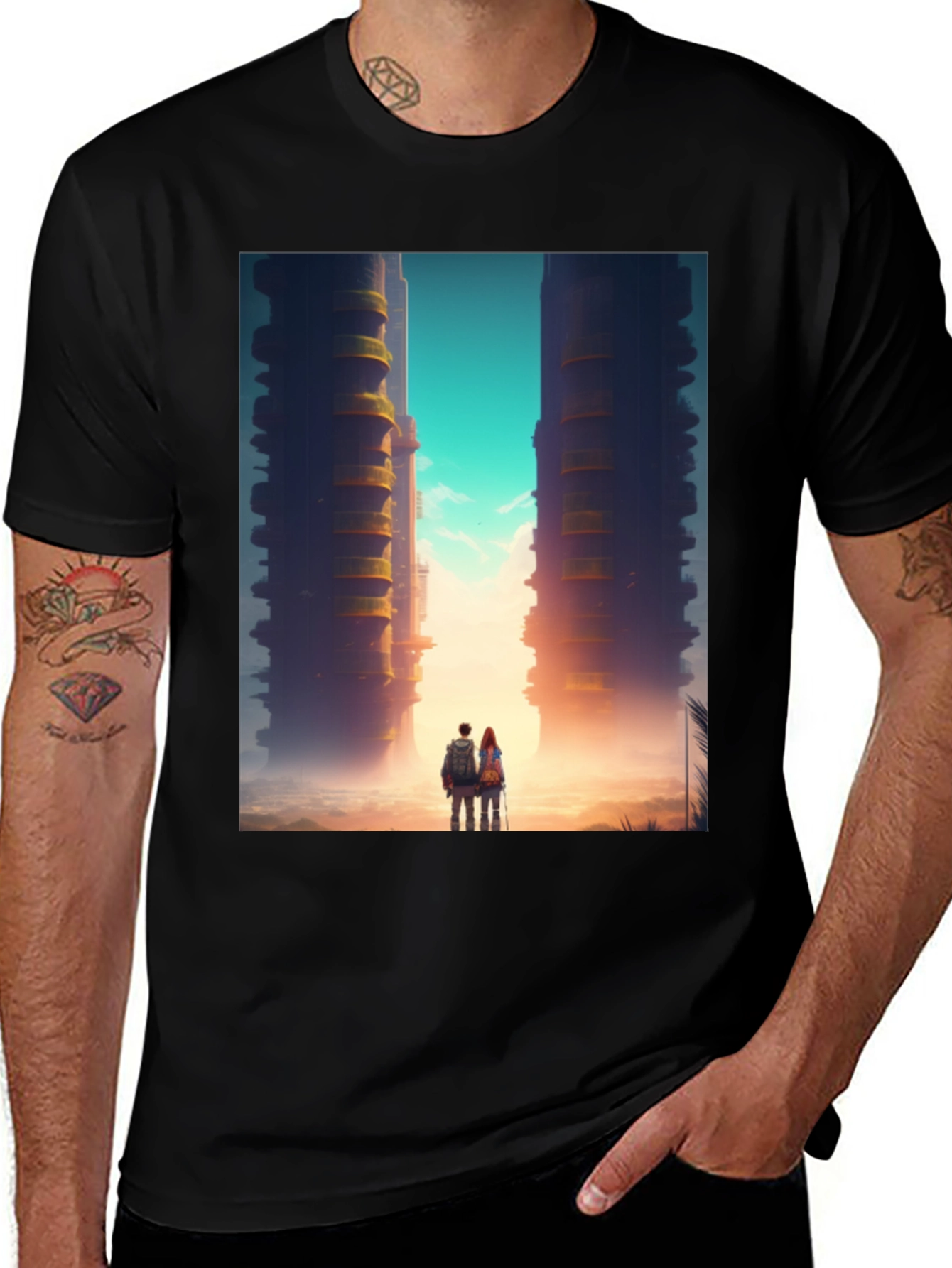 Variant 30 of Architectural Art Black T-Shirt