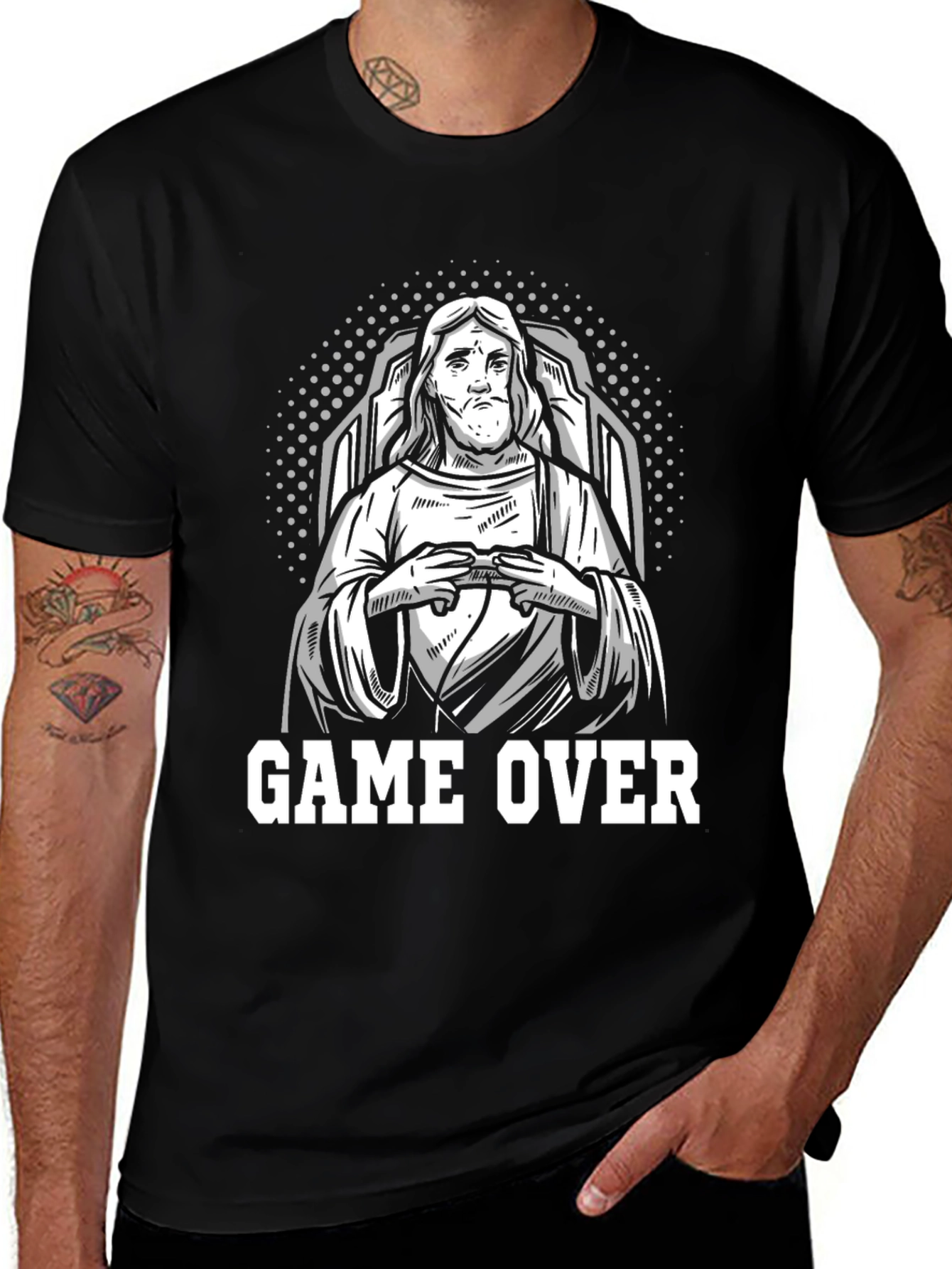 Variant 21 of Game Over Jesus T-Shirt