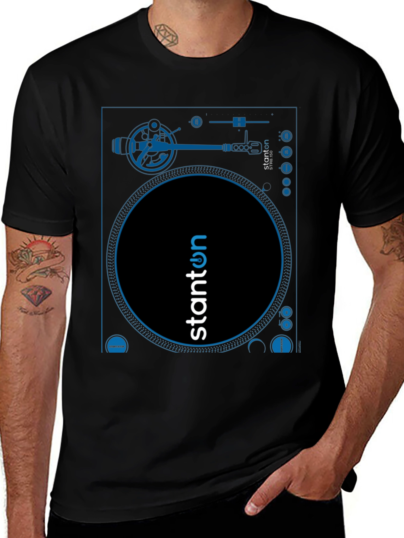 DJ Turntable Graphic Tee - Stylish Music Lover T-Shirt