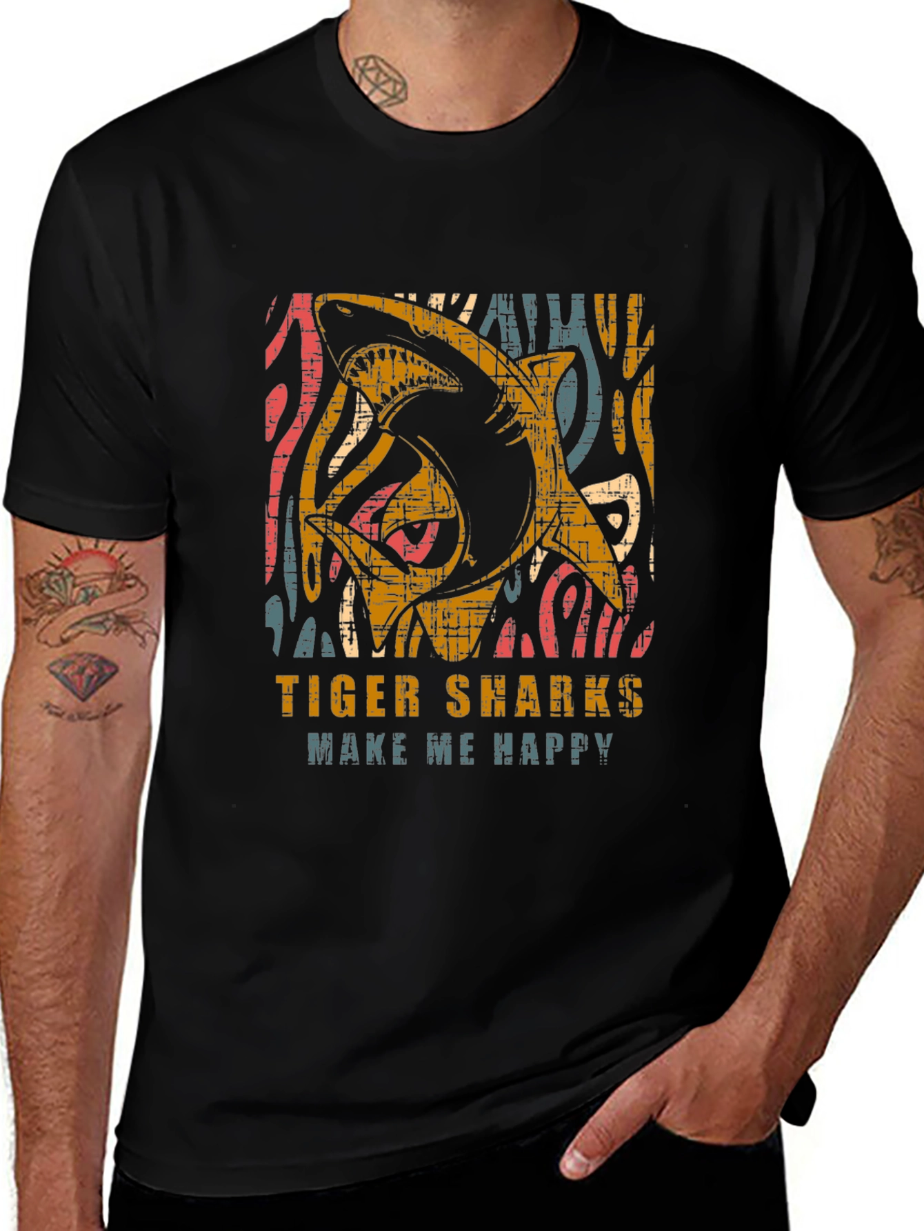 Tiger Sharks Graphic T-Shirt - Make Me Happy Tee