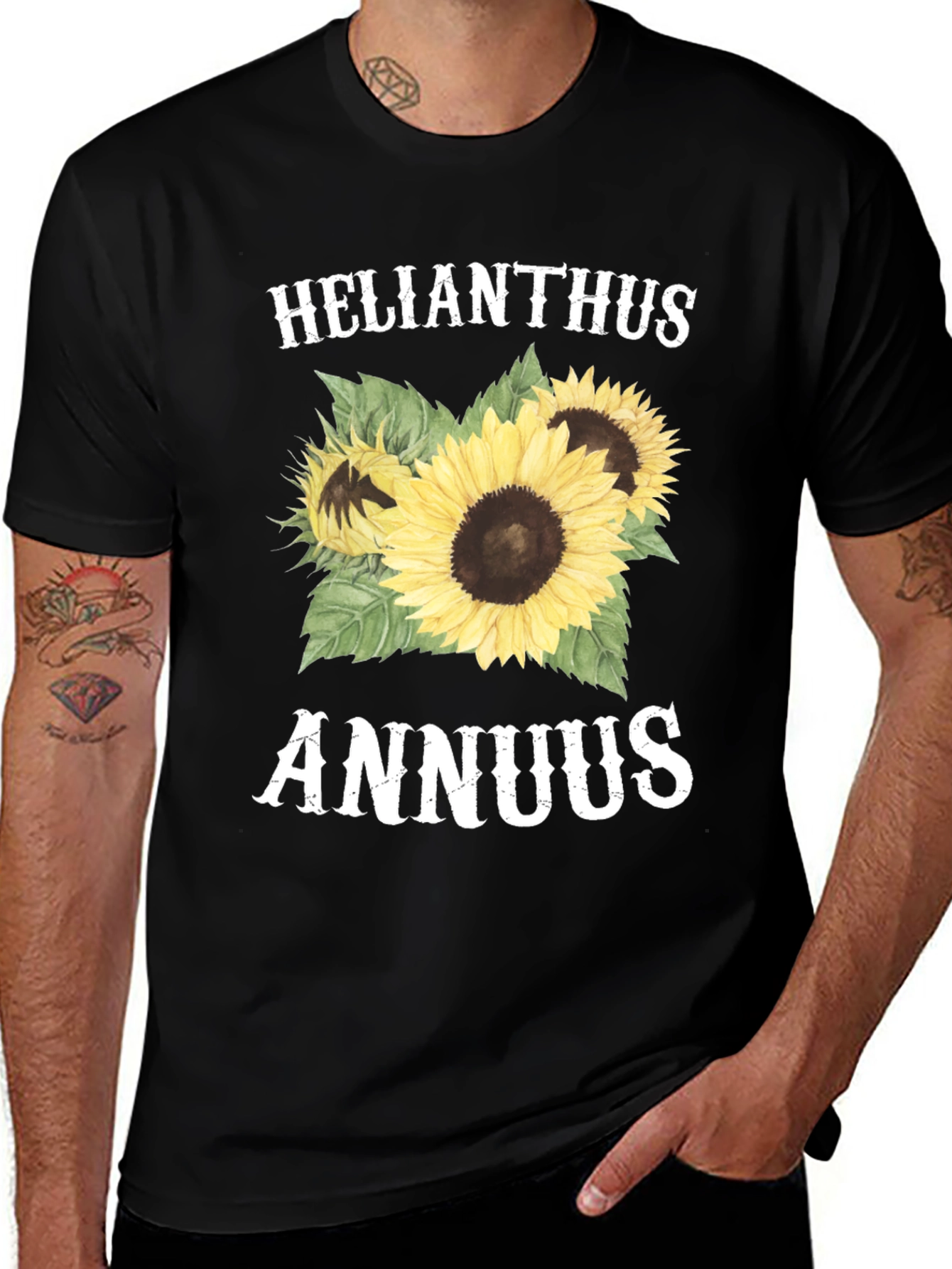 Variant 20 of Helianthus Annuus Sunflower Graphic T-Shirt