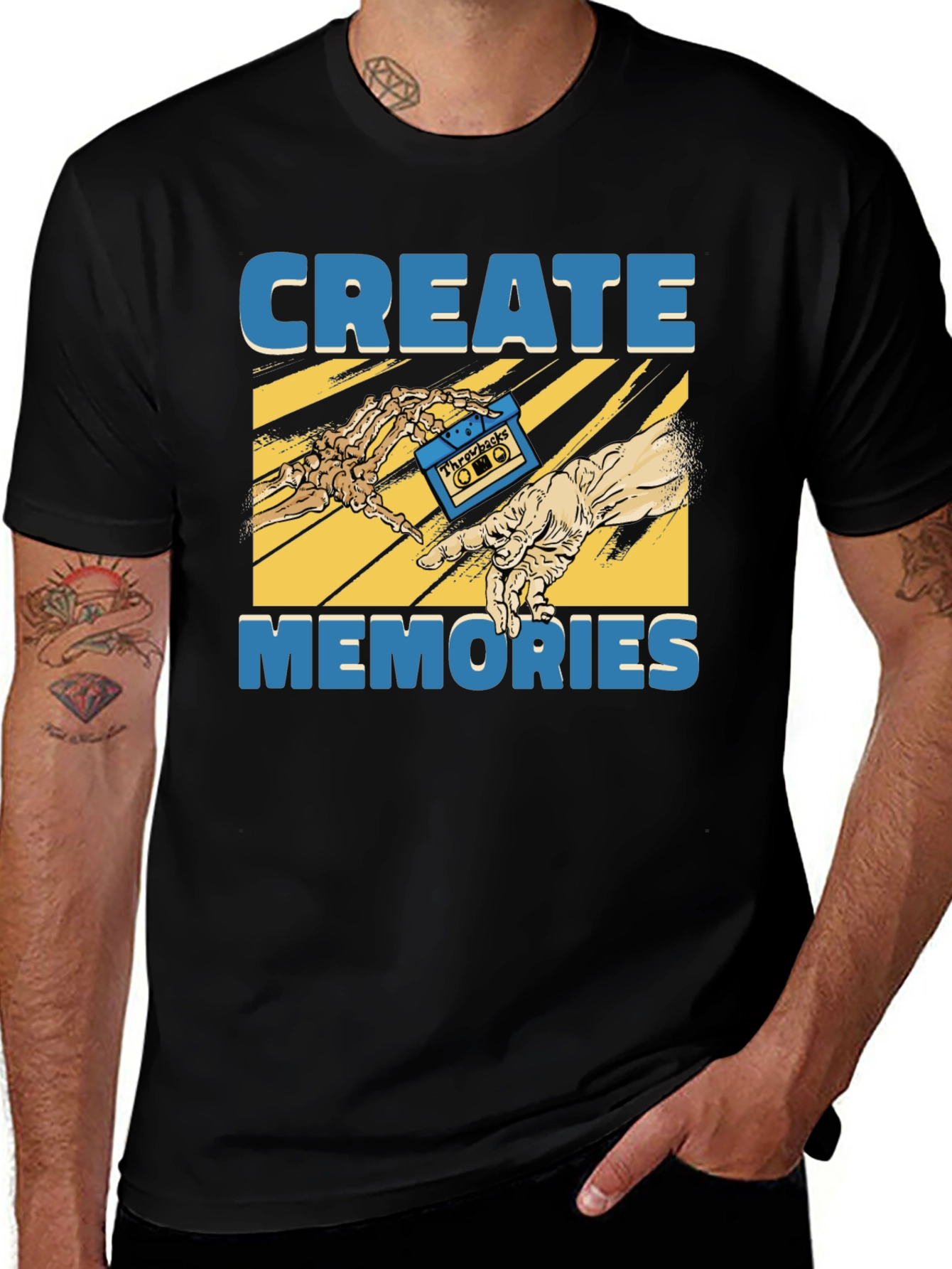 Variant 9 of Create Memories Throwback Cassette Graphic Tee