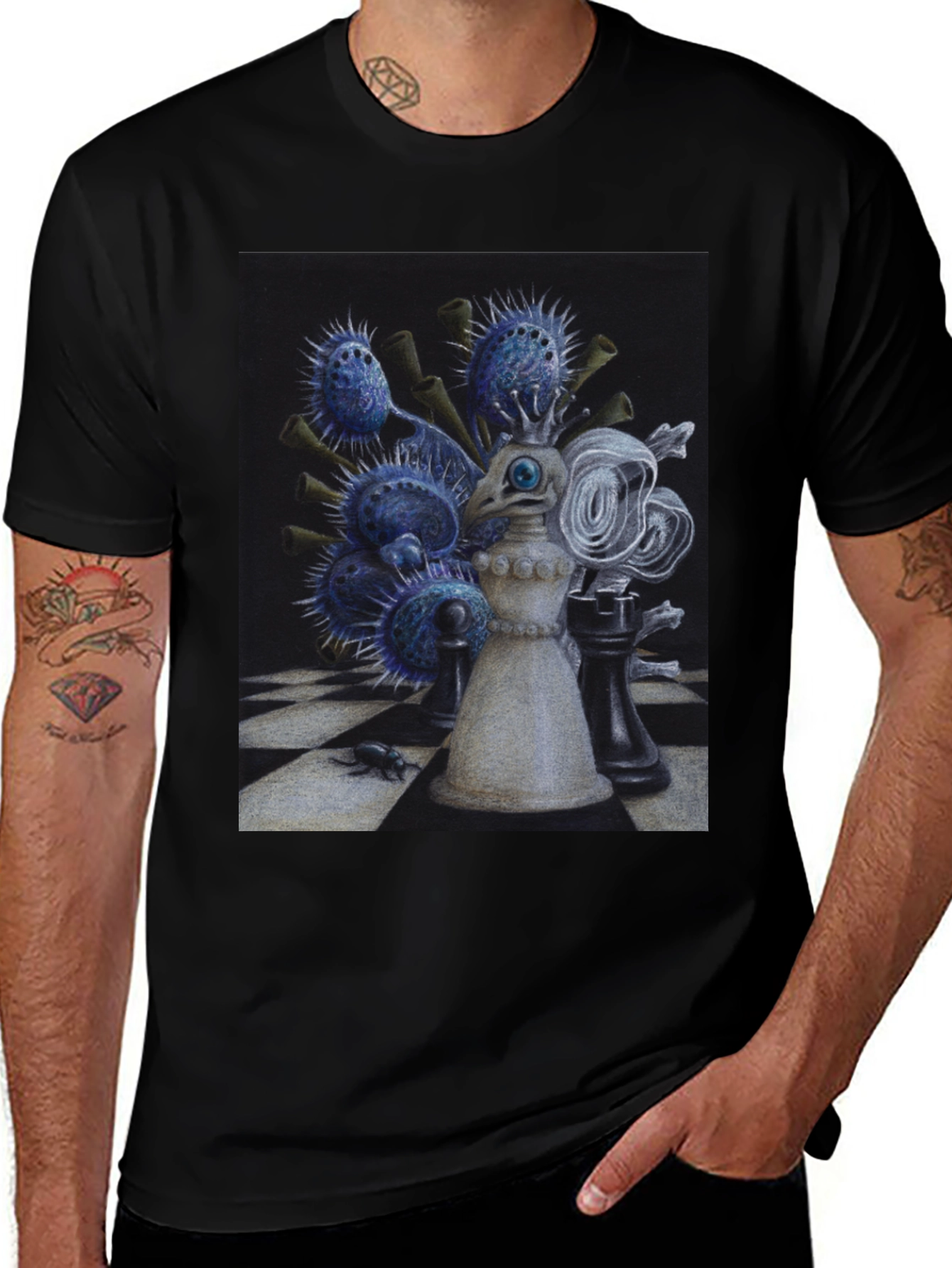 Variant 24 of Chess Queen Graphic Tee - Unique Art T-Shirt