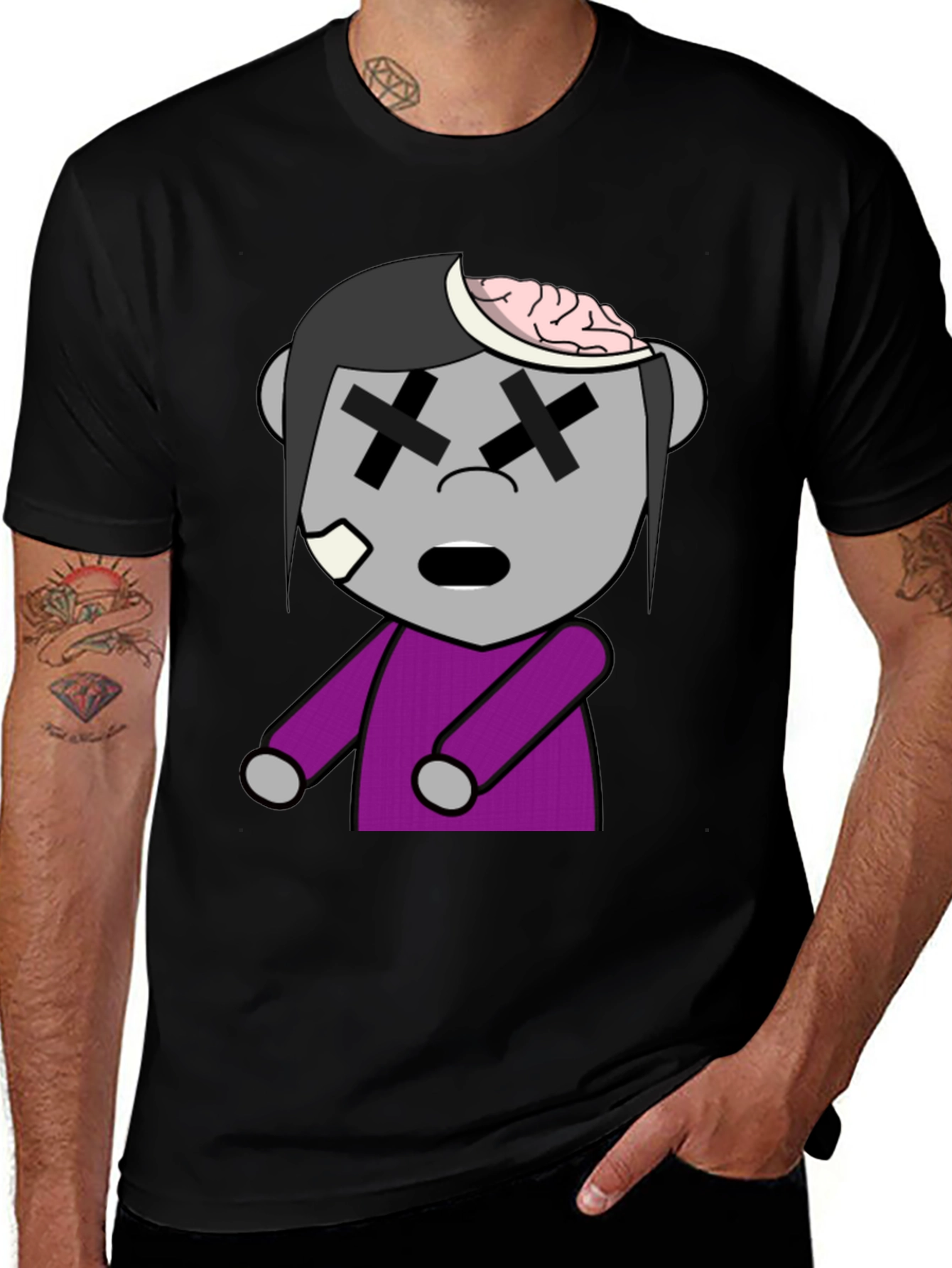 Variant 9 of Zombie Cartoon Graphic T-Shirt