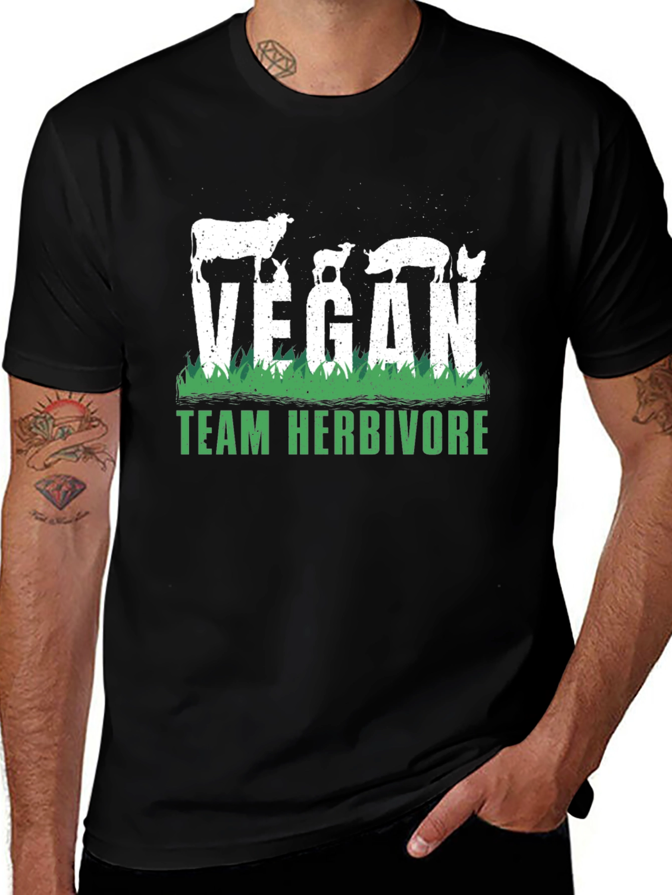 Variant 11 of Vegan Team Herbivore Graphic T-Shirt