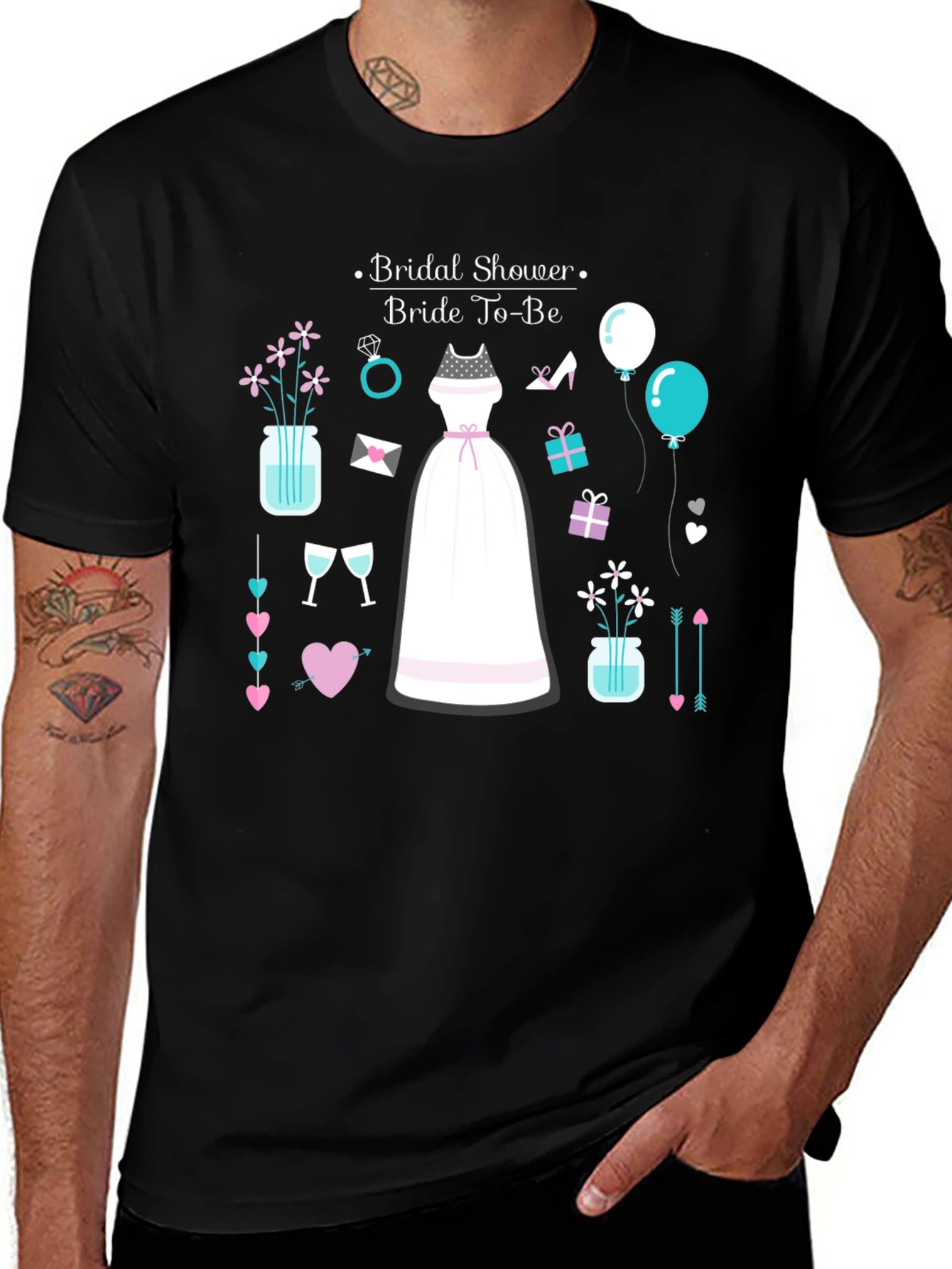 Variant 29 of Bridal Shower Bride-To-Be Graphic T-Shirt