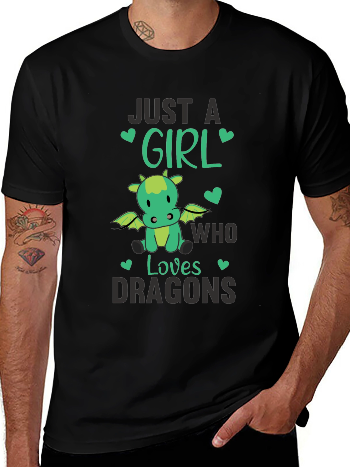Variant 19 of Just A Girl Who Loves Dragons T-Shirt