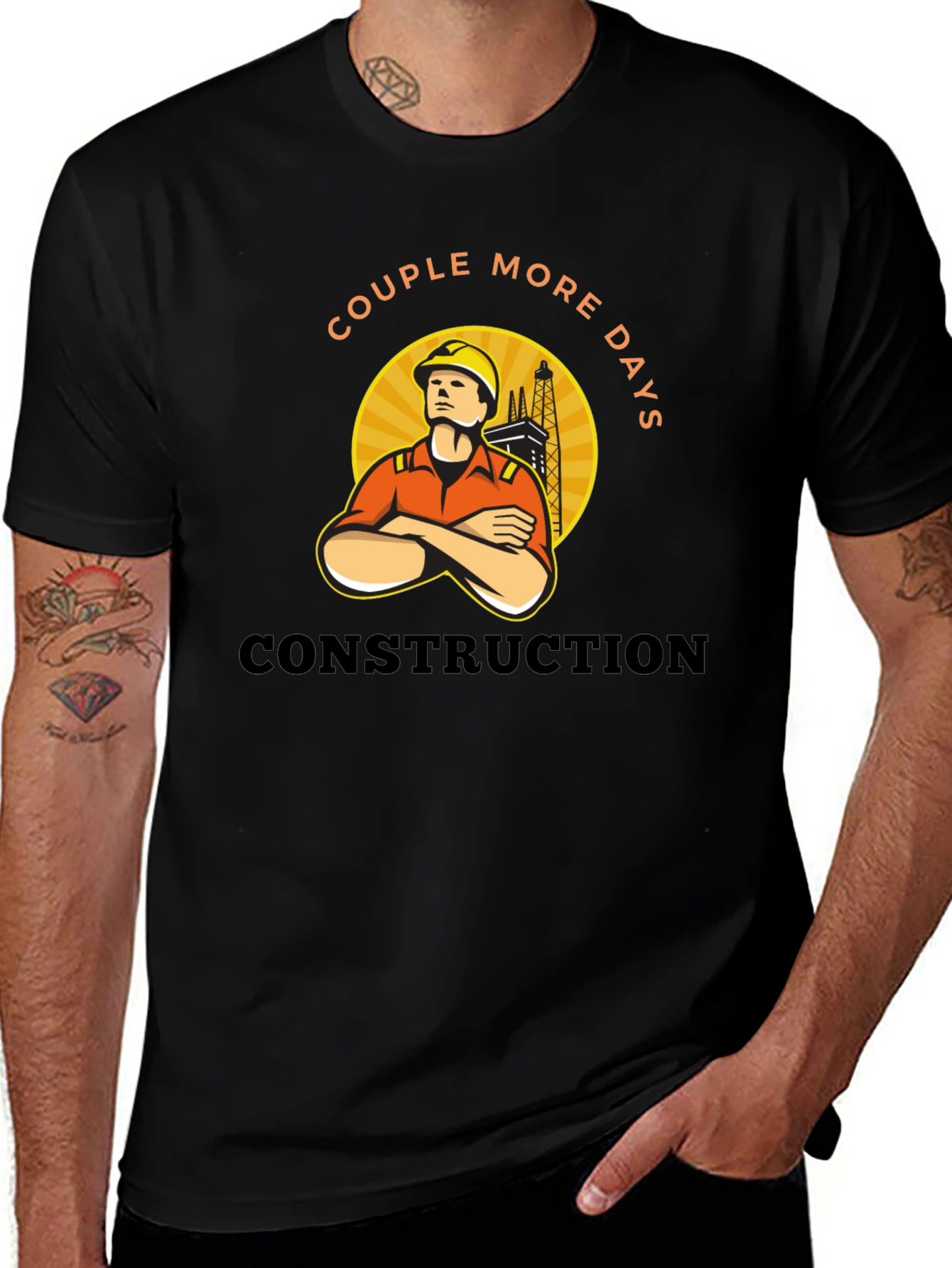 Variant 12 of Construction Worker Tee - Couple More Days