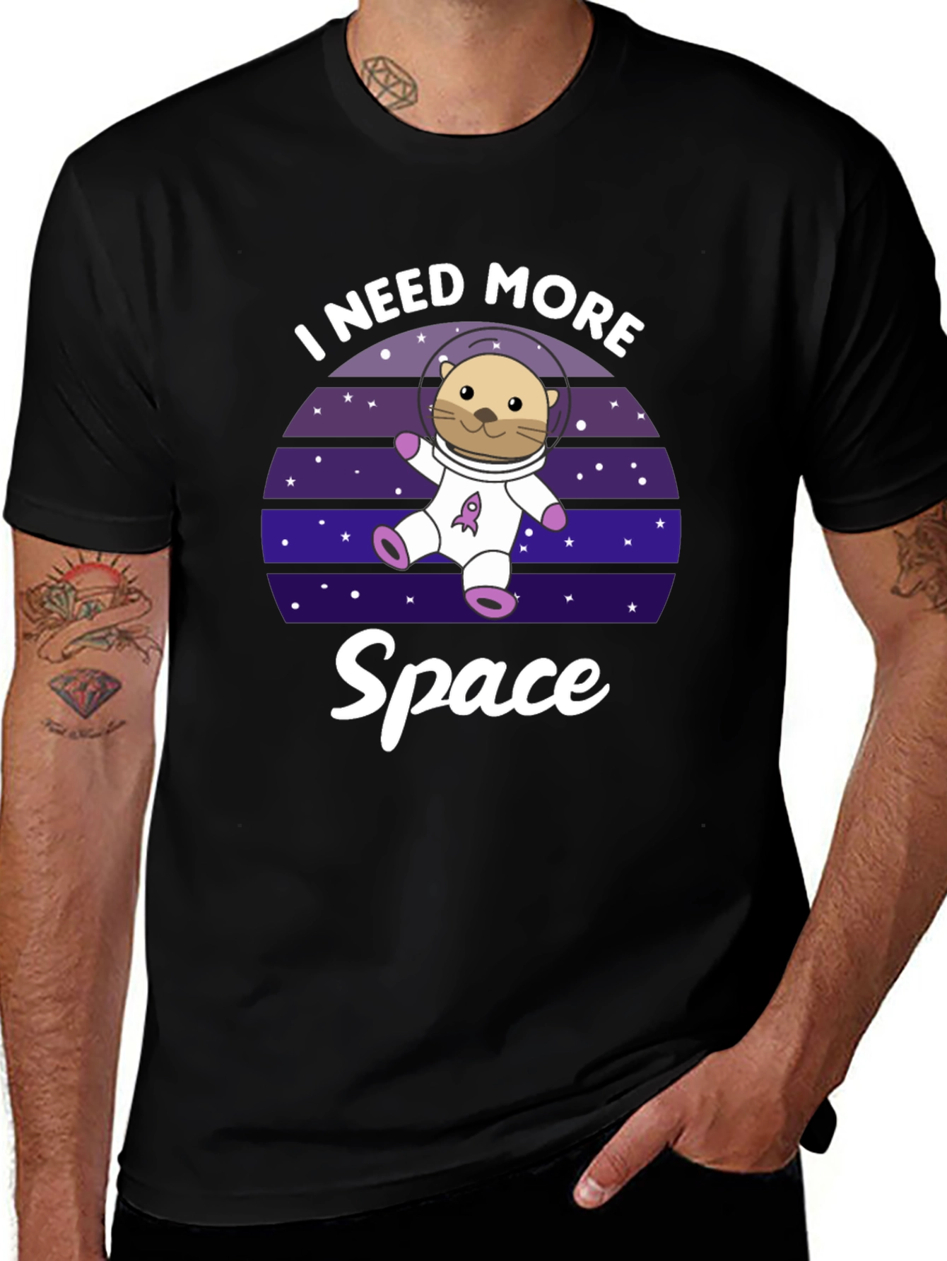 Variant 22 of I Need More Space Otter T-Shirt