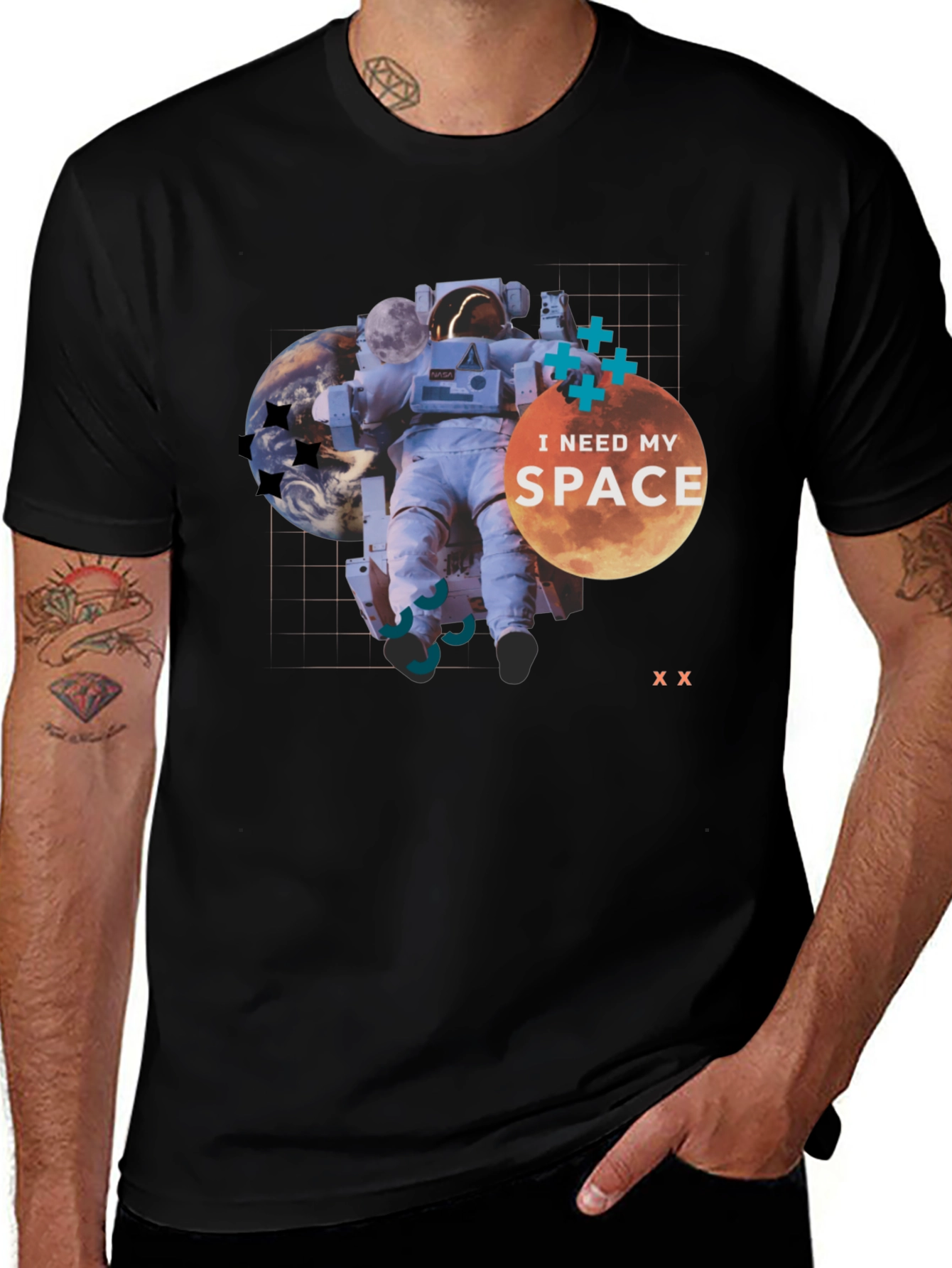 Variant 15 of I Need My Space Graphic T-Shirt