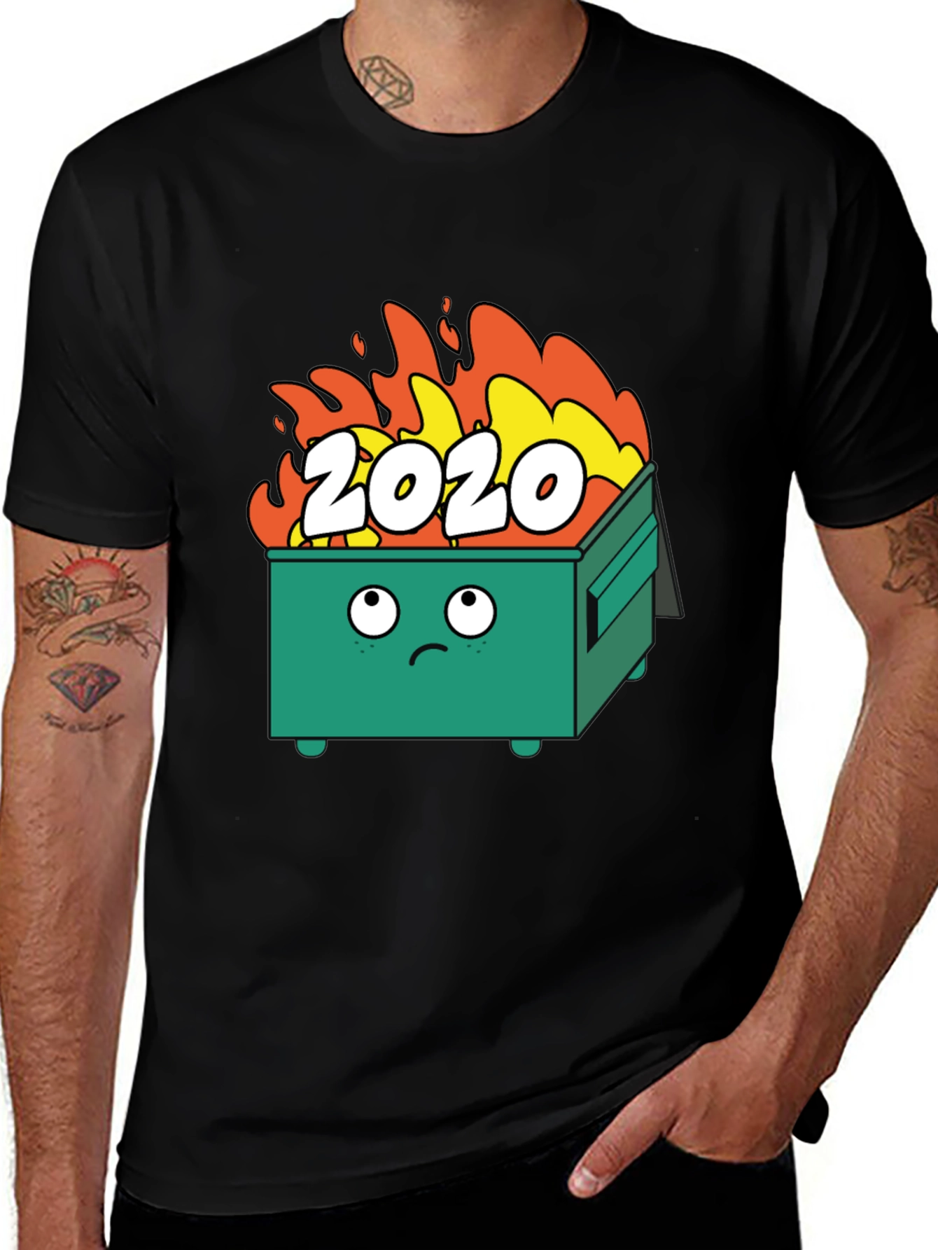 Variant 23 of 2020 Dumpster Fire T-Shirt - Funny Graphic Tee