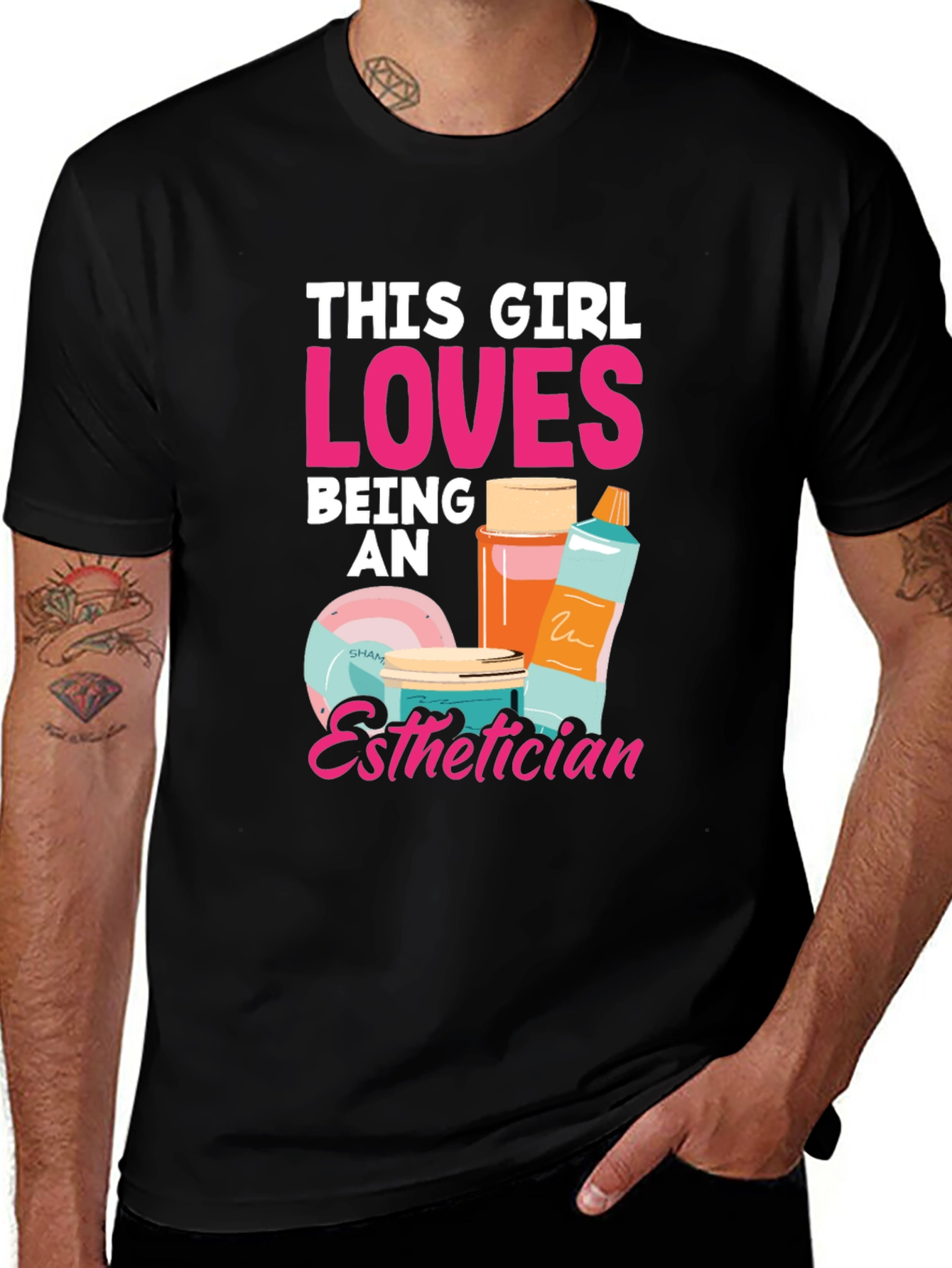 Variant 3 of Esthetician Girl T-Shirt - Gift for Beauty Lovers