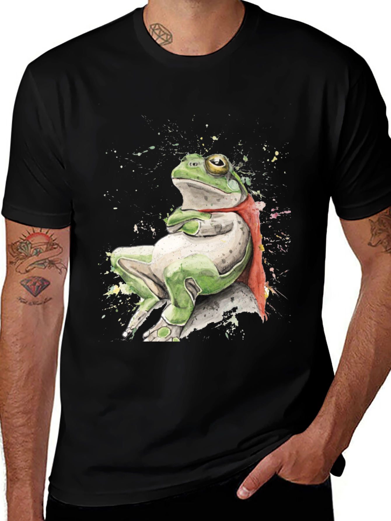 Variant 18 of Frog Superhero Graphic T-Shirt