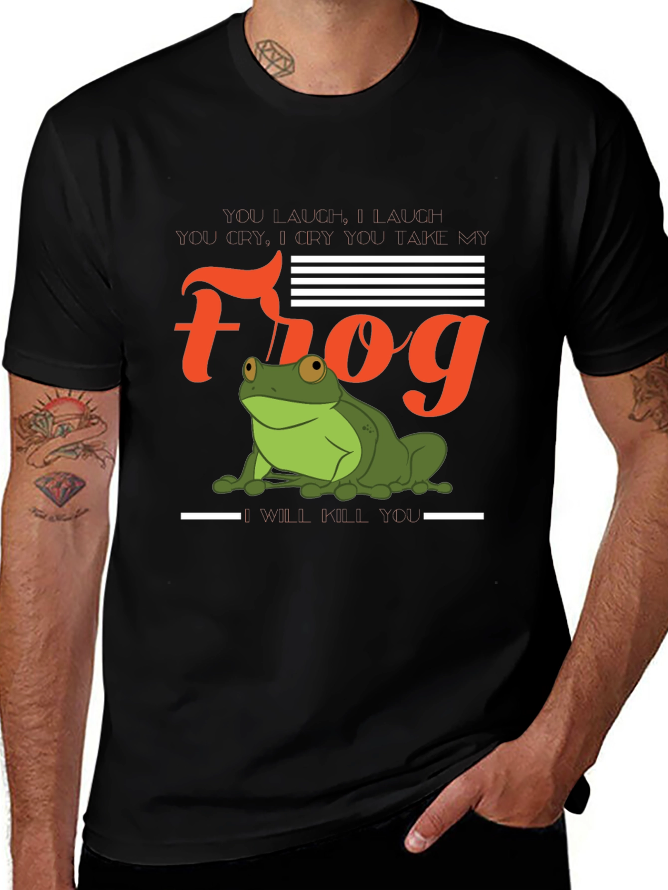 Variant 9 of Frog Graphic Tee - "You Take My Frog" Funny T-Shirt