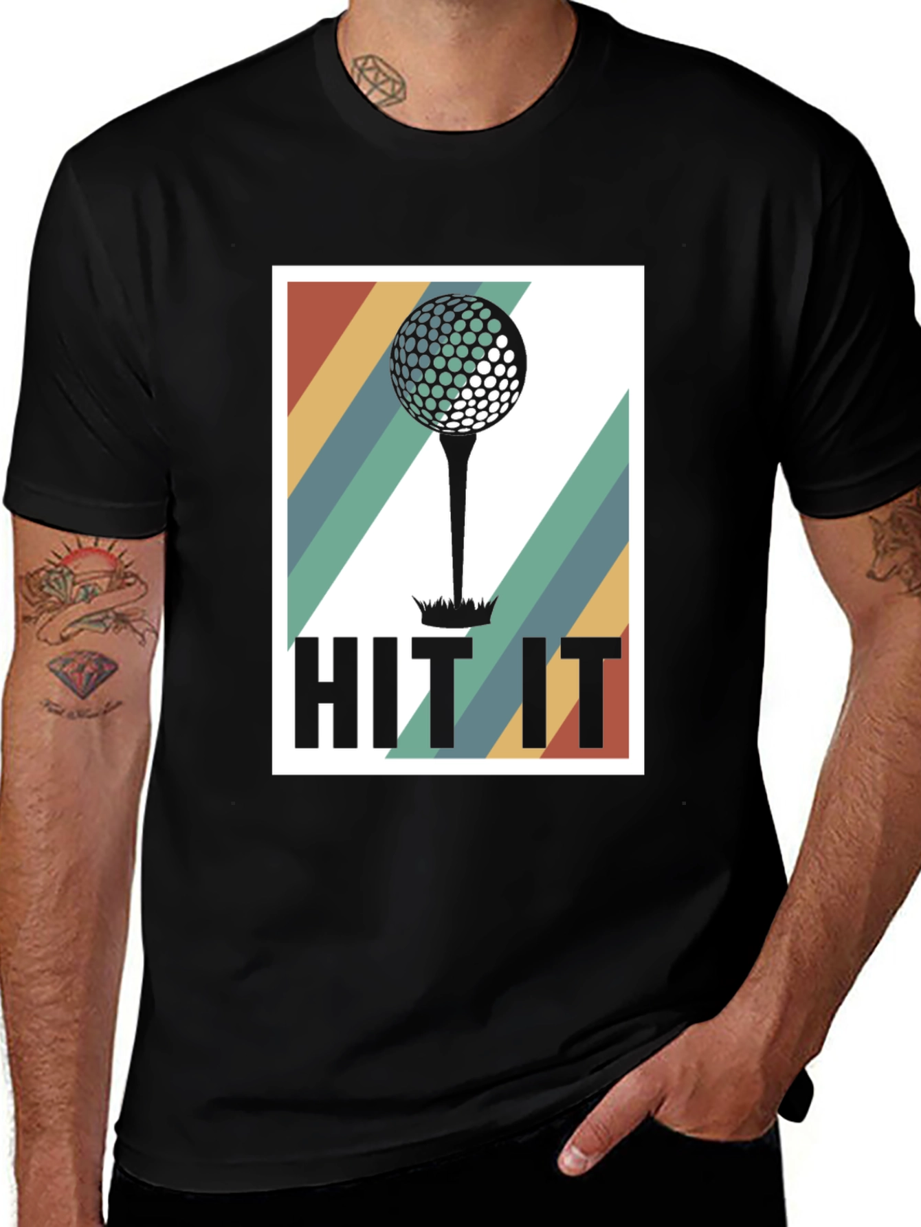 Variant 14 of Retro Golf Hit It T-Shirt