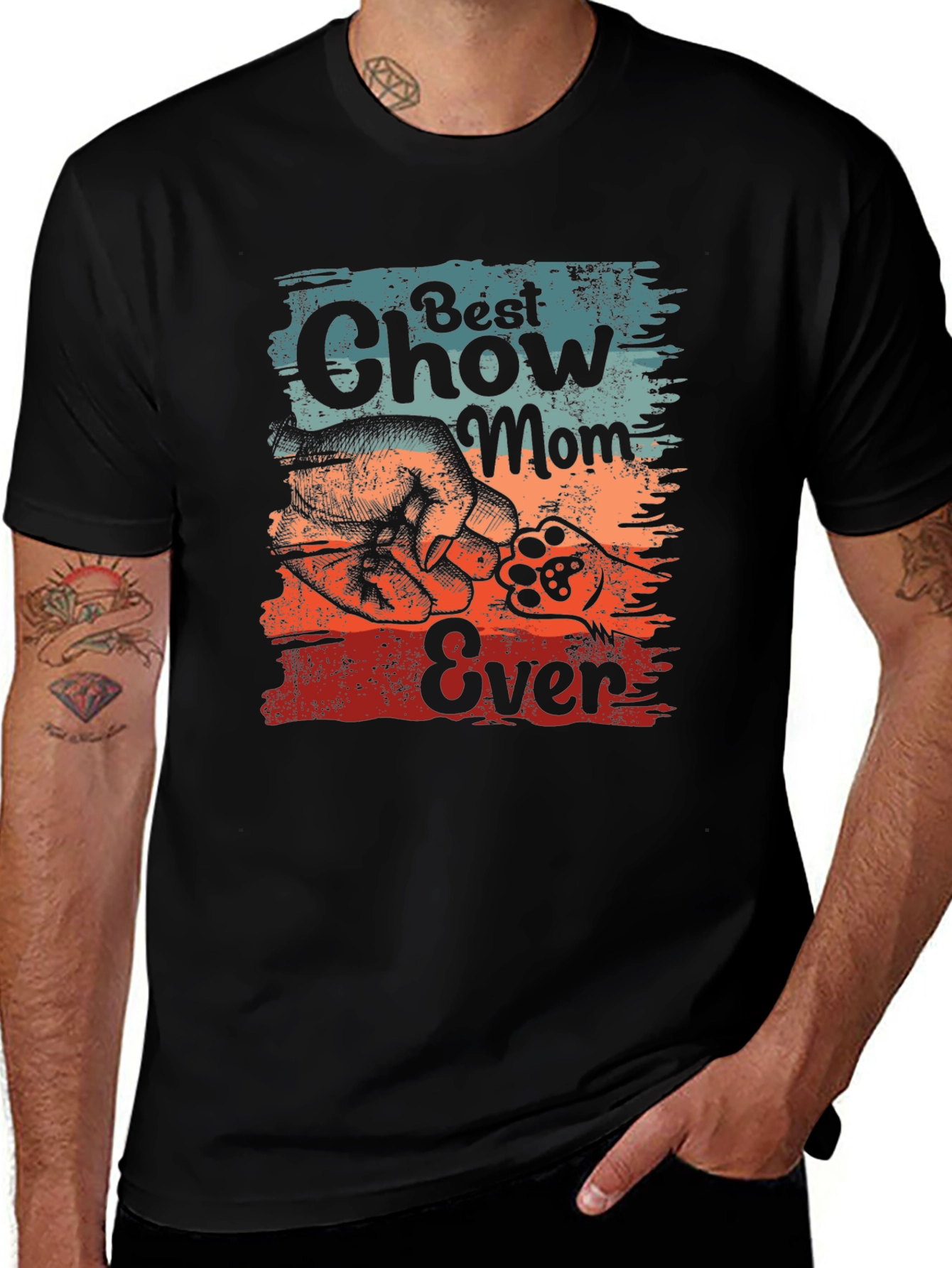 Best Chow Mom Ever Graphic Tee - Dog Lover T-Shirt