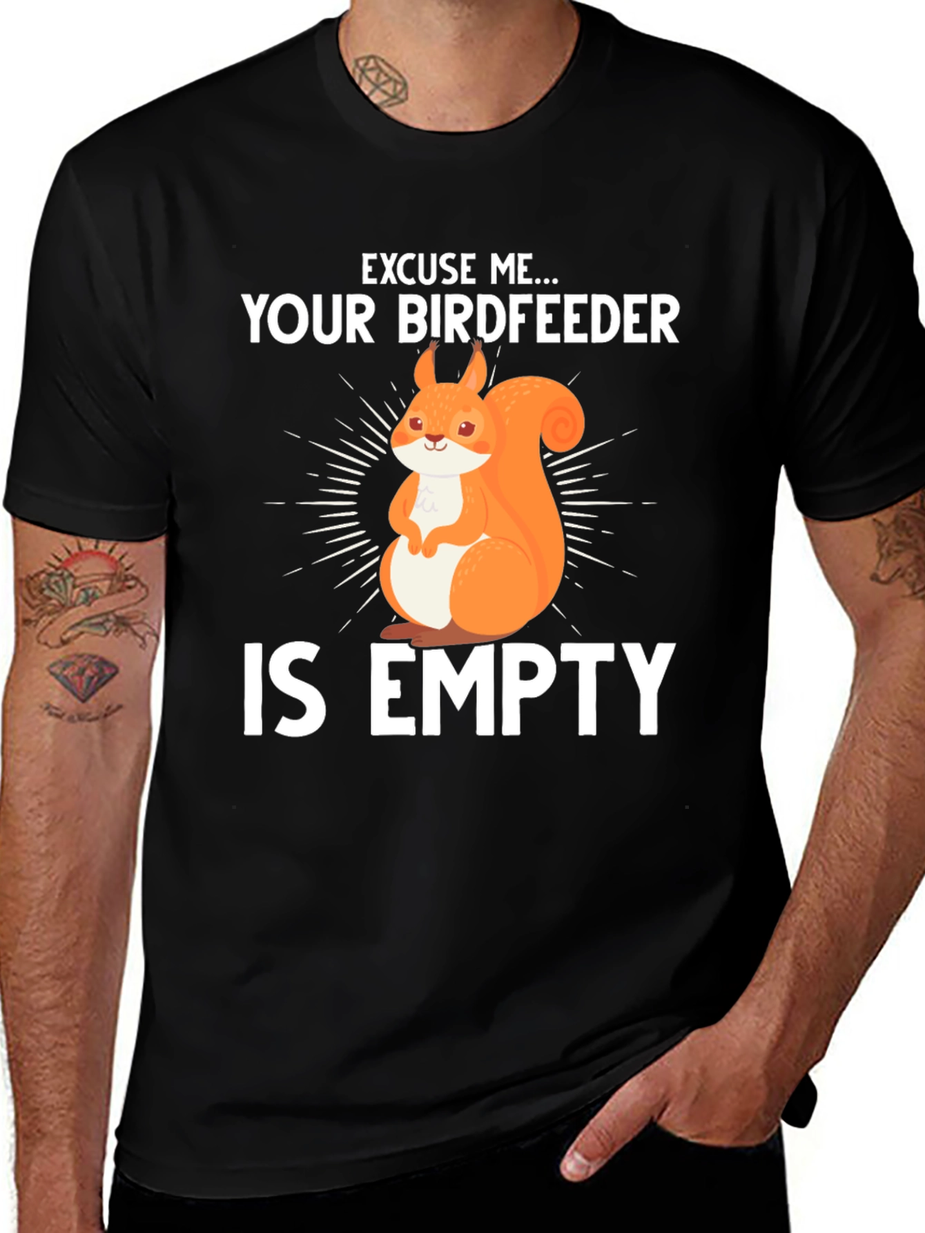 Variant 24 of Funny Squirrel Birdfeeder Empty T-Shirt