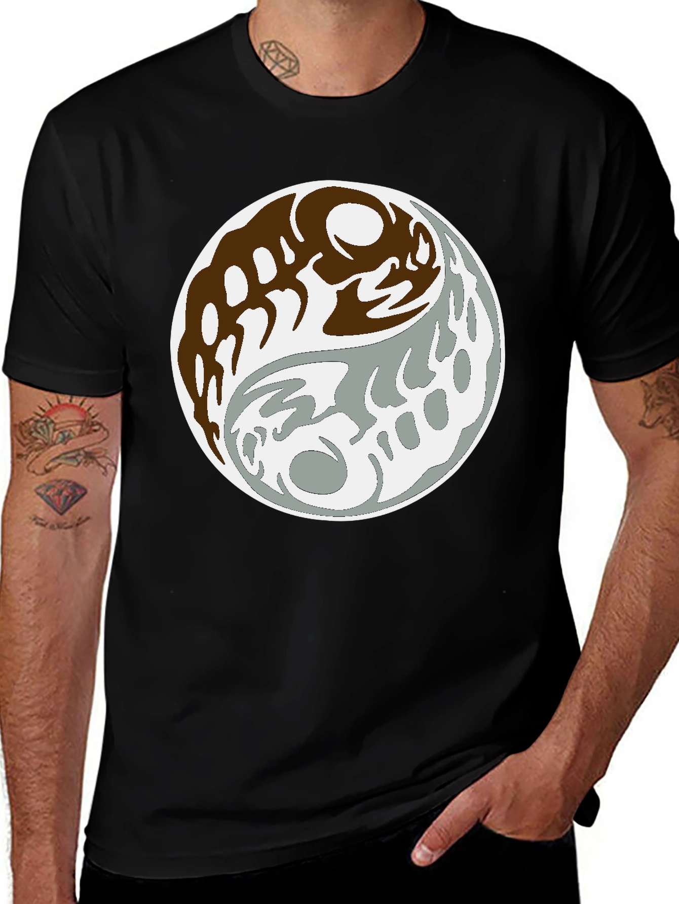 Variant 16 of Yin Yang Graphic Tee - Balance and Style