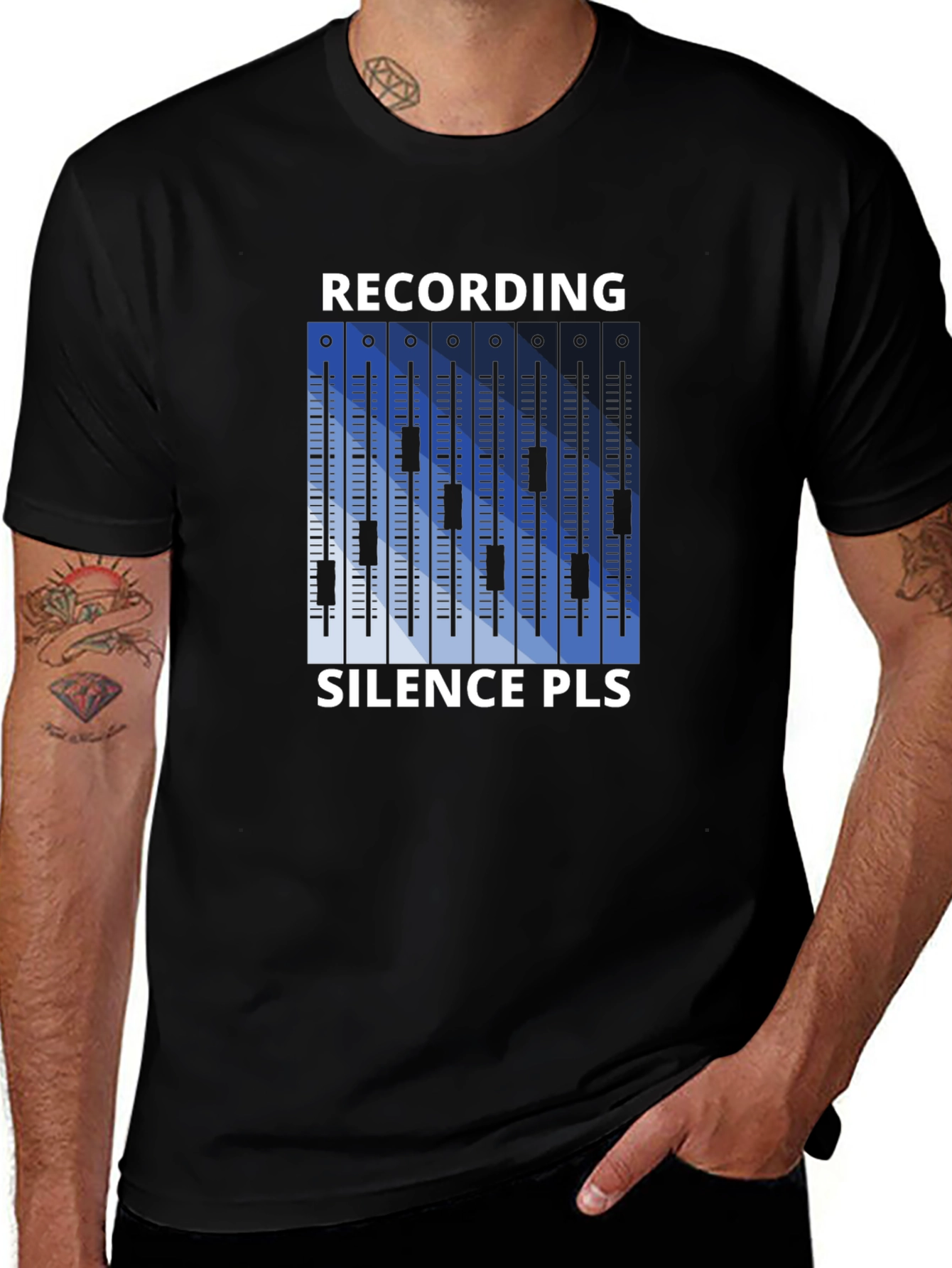 Variant 2 of Recording Silence Please Graphic Tee