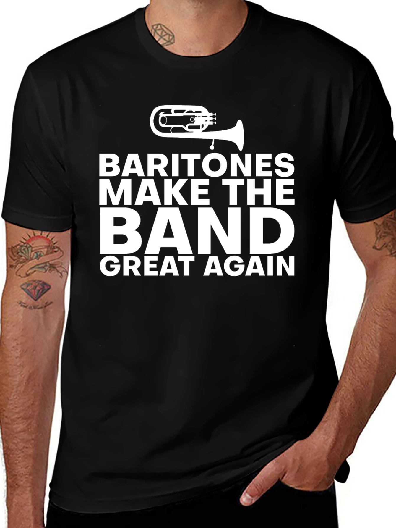 Variant 5 of Baritones Make The Band Great Again T-Shirt