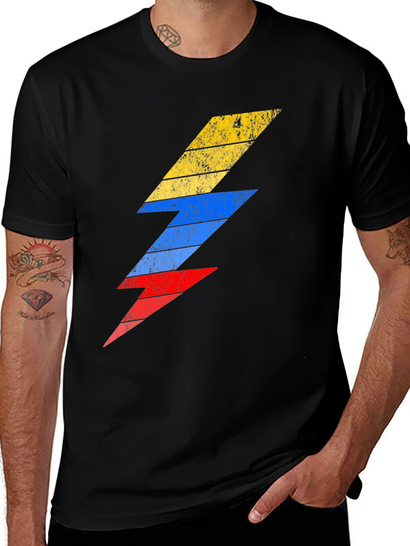 Variant 28 of Retro Bolt T-Shirt - Lightning Design Tee