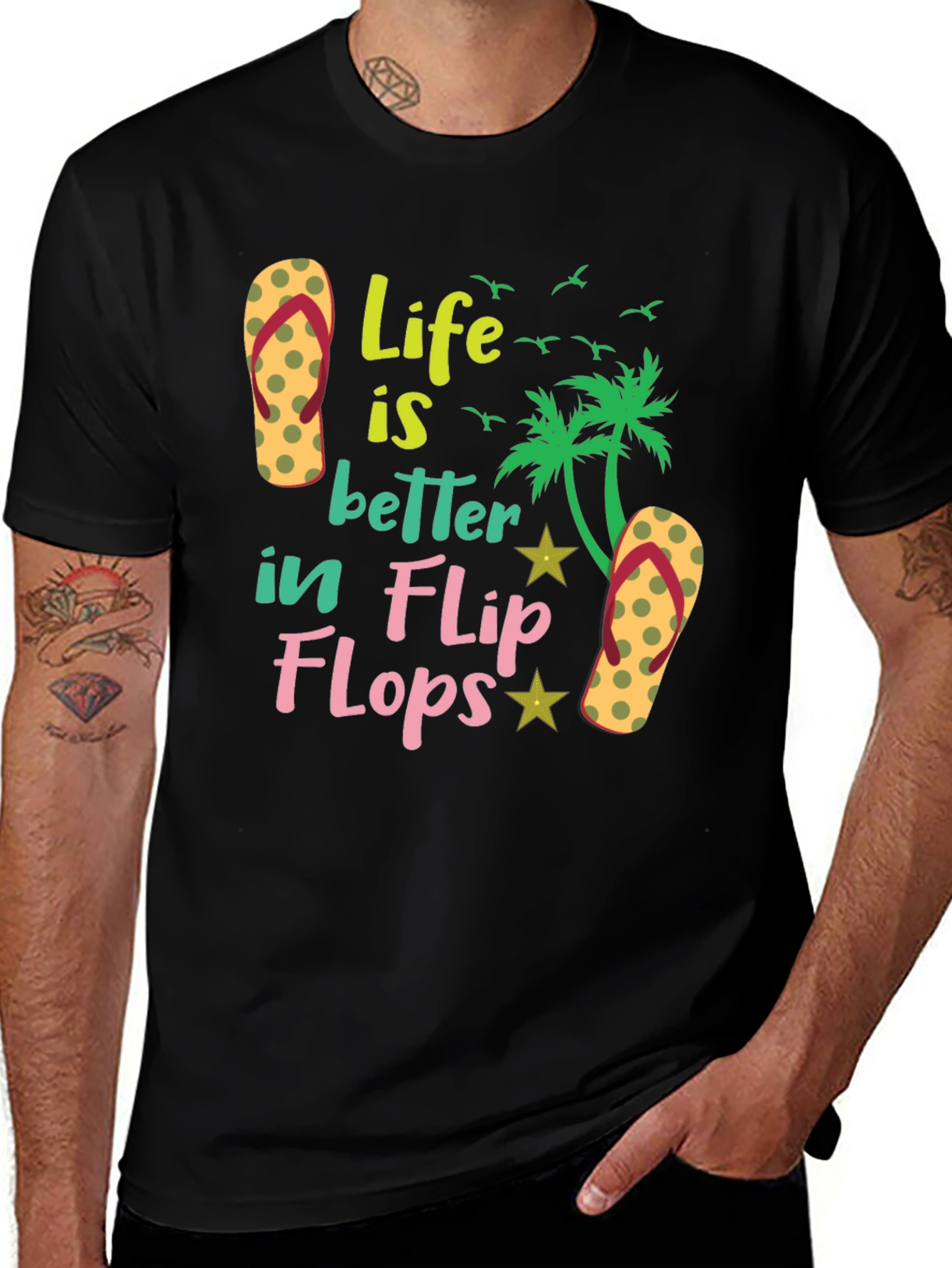 Life is Better in Flip Flops T-Shirt - Beach Summer Tee