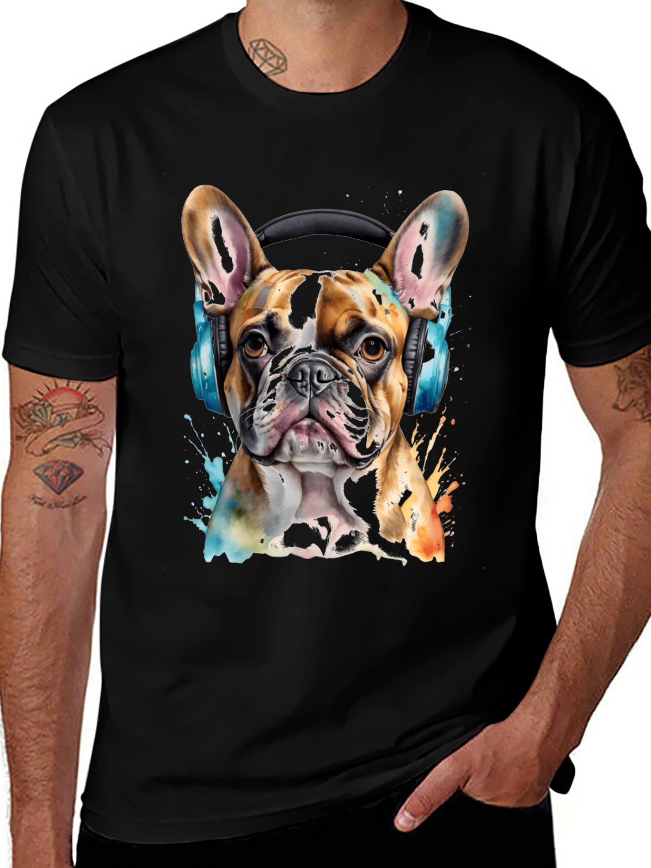 Black Bulldog DJ Graphic Tee main image
