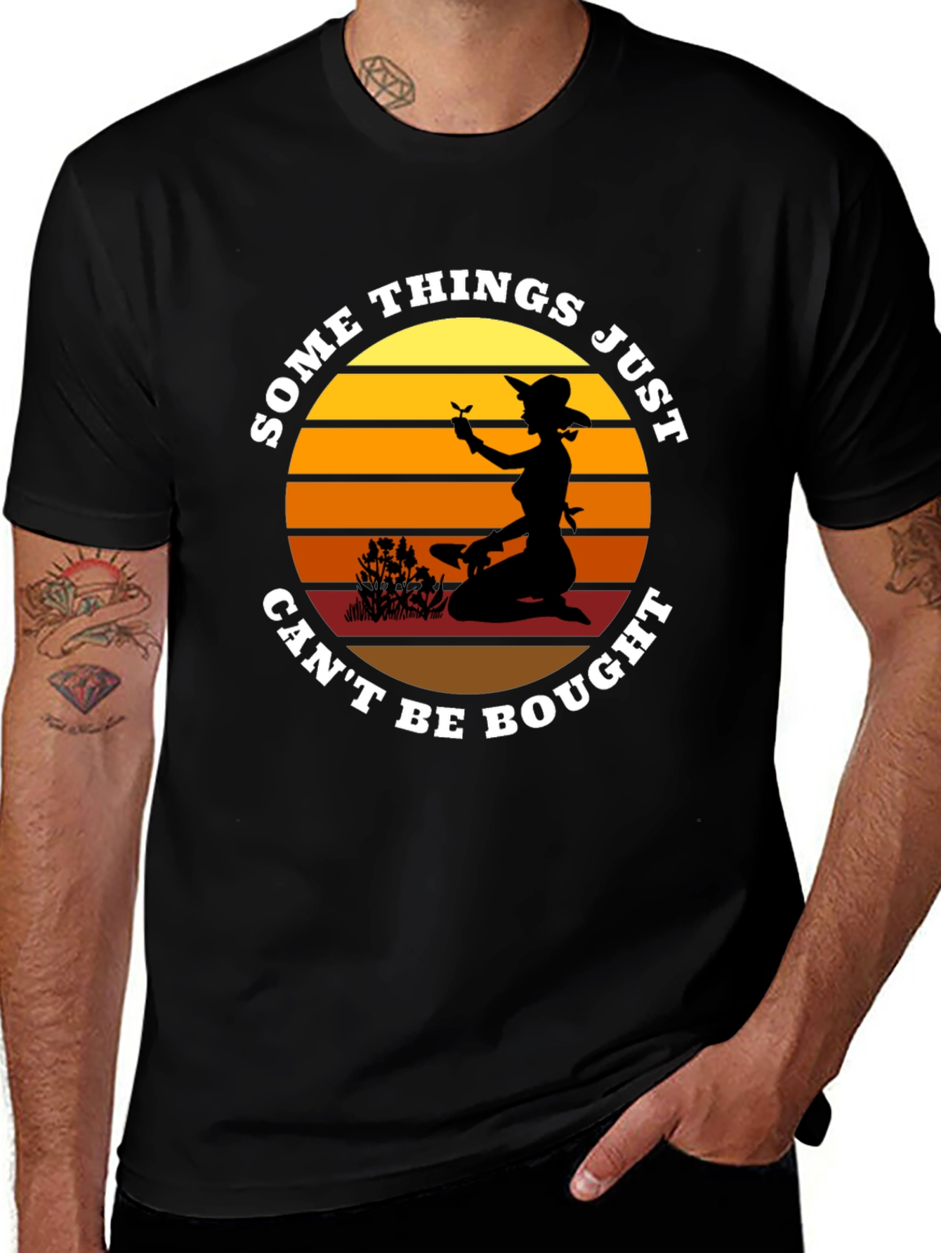 Variant 15 of Gardener Sunset Graphic T-Shirt - Some Things Can't Be Bought