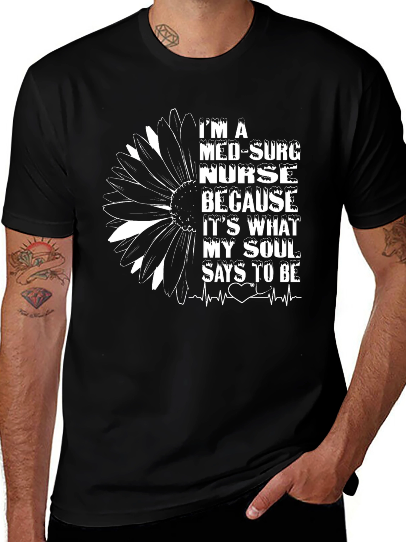 Variant 7 of Med-Surg Nurse Sunflower T-Shirt