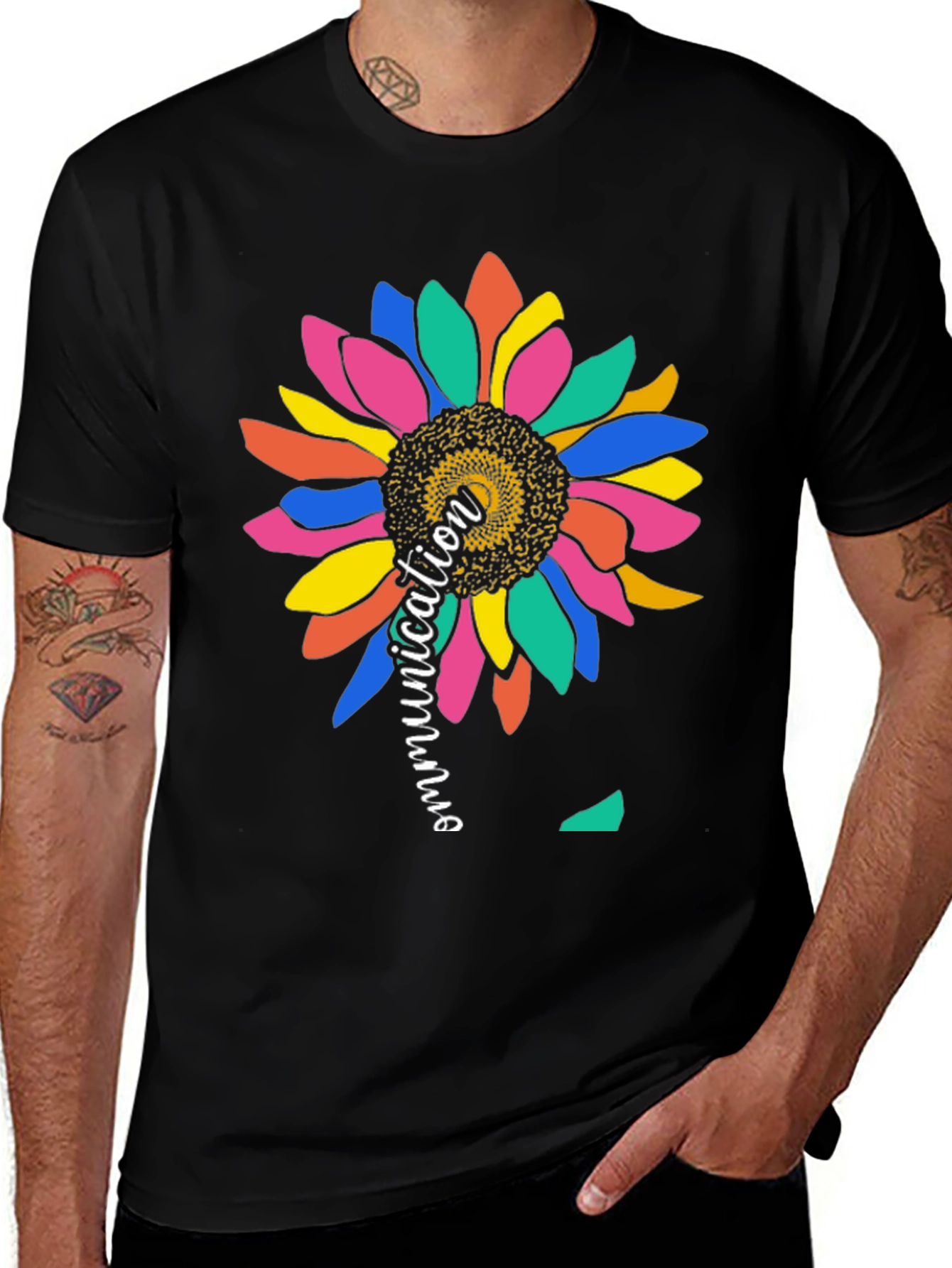 Variant 16 of Communication Sunflower Graphic Tee