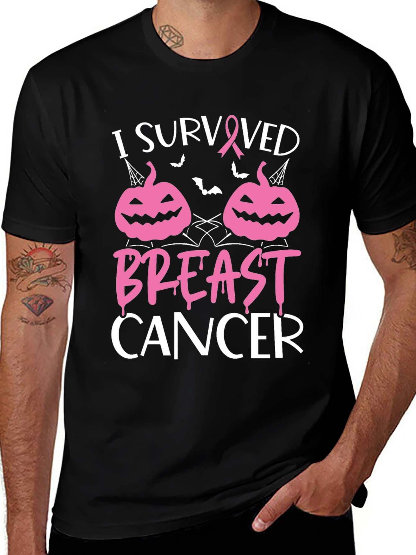 Breast Cancer Awareness Halloween T-Shirt