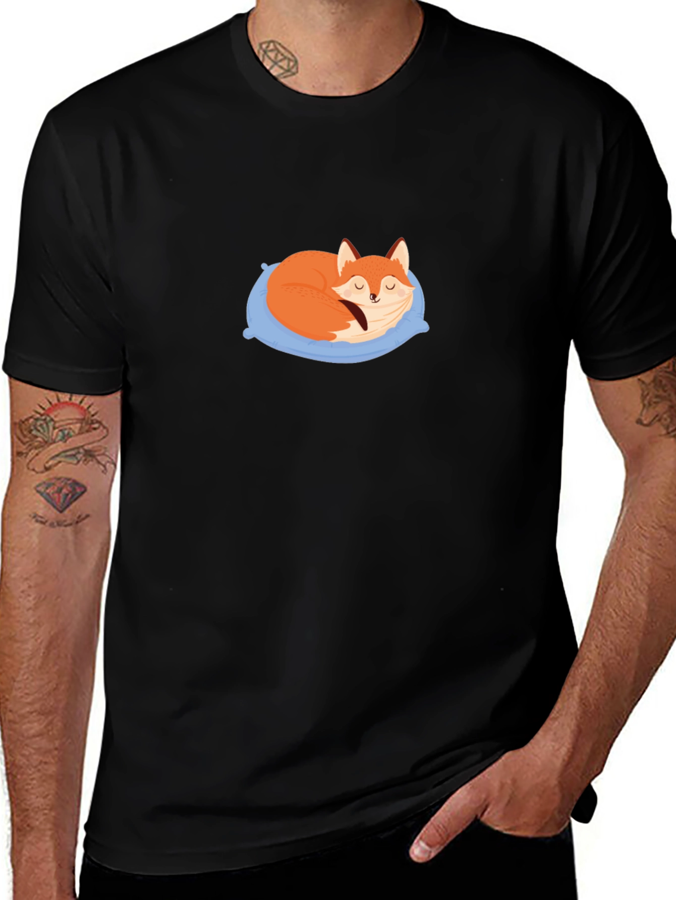 Variant 6 of Sleeping Fox T-Shirt - Cozy Comfort