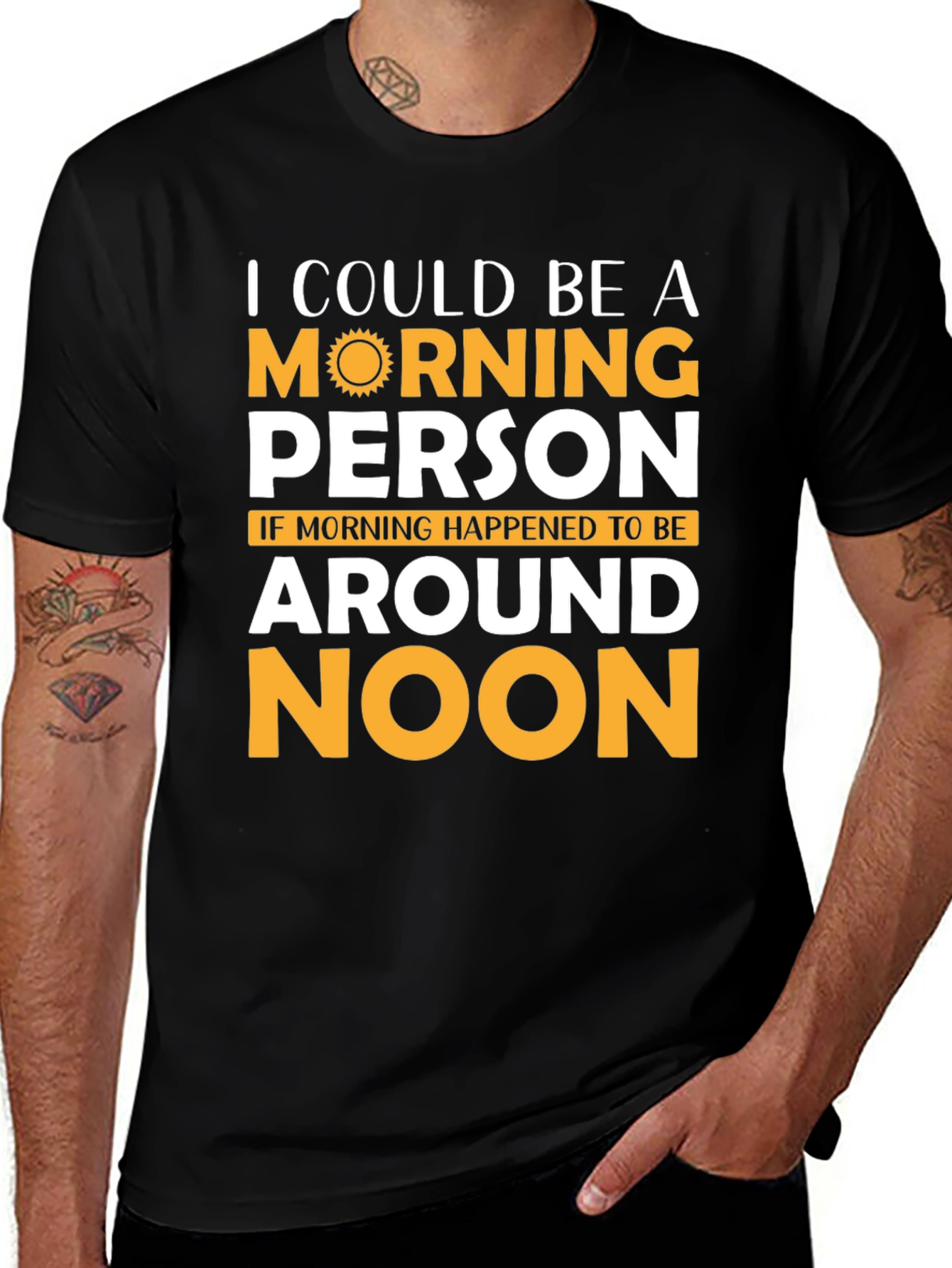 Variant 23 of Funny "Morning Person" Graphic T-Shirt