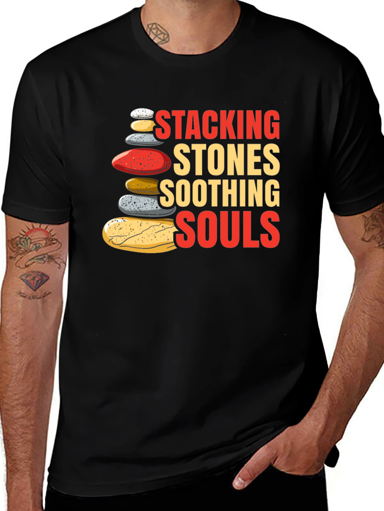 Variant 5 of Stacking Stones Soothing Souls Graphic T-Shirt