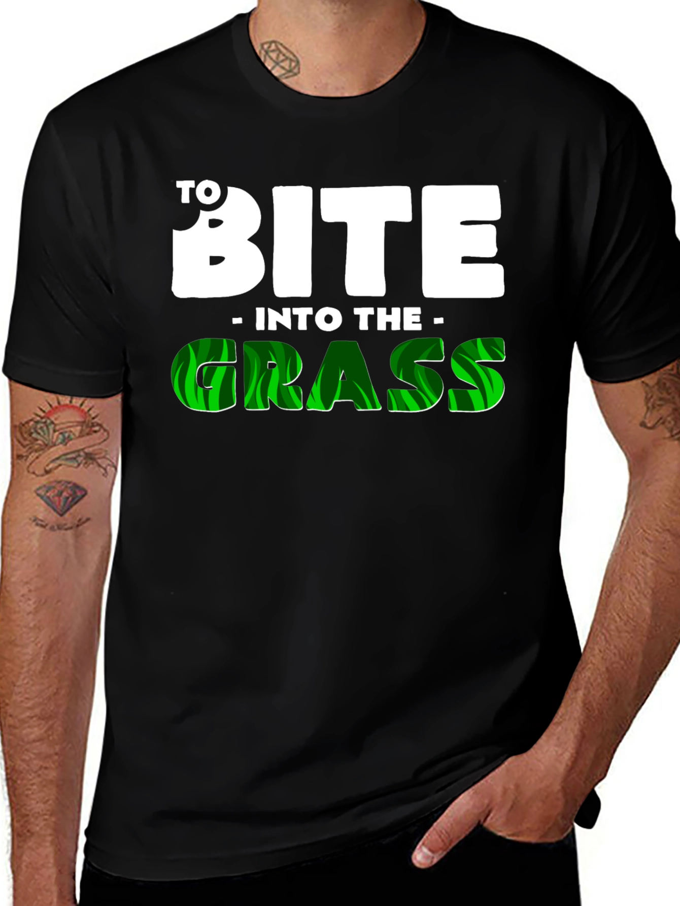 Variant 23 of To Bite Into the Grass Funny T-Shirt