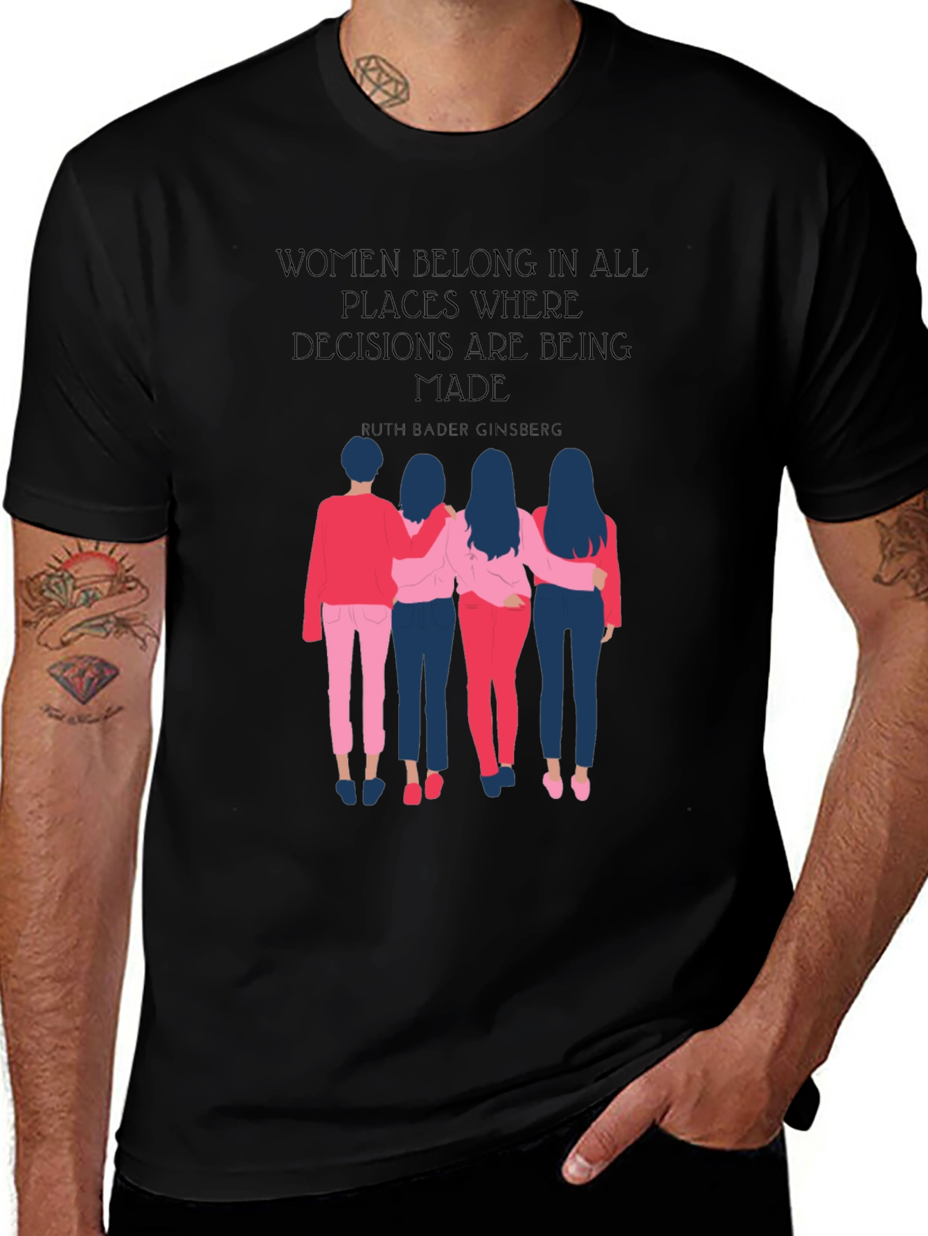 Variant 21 of Empowering Women's Rights Graphic T-Shirt