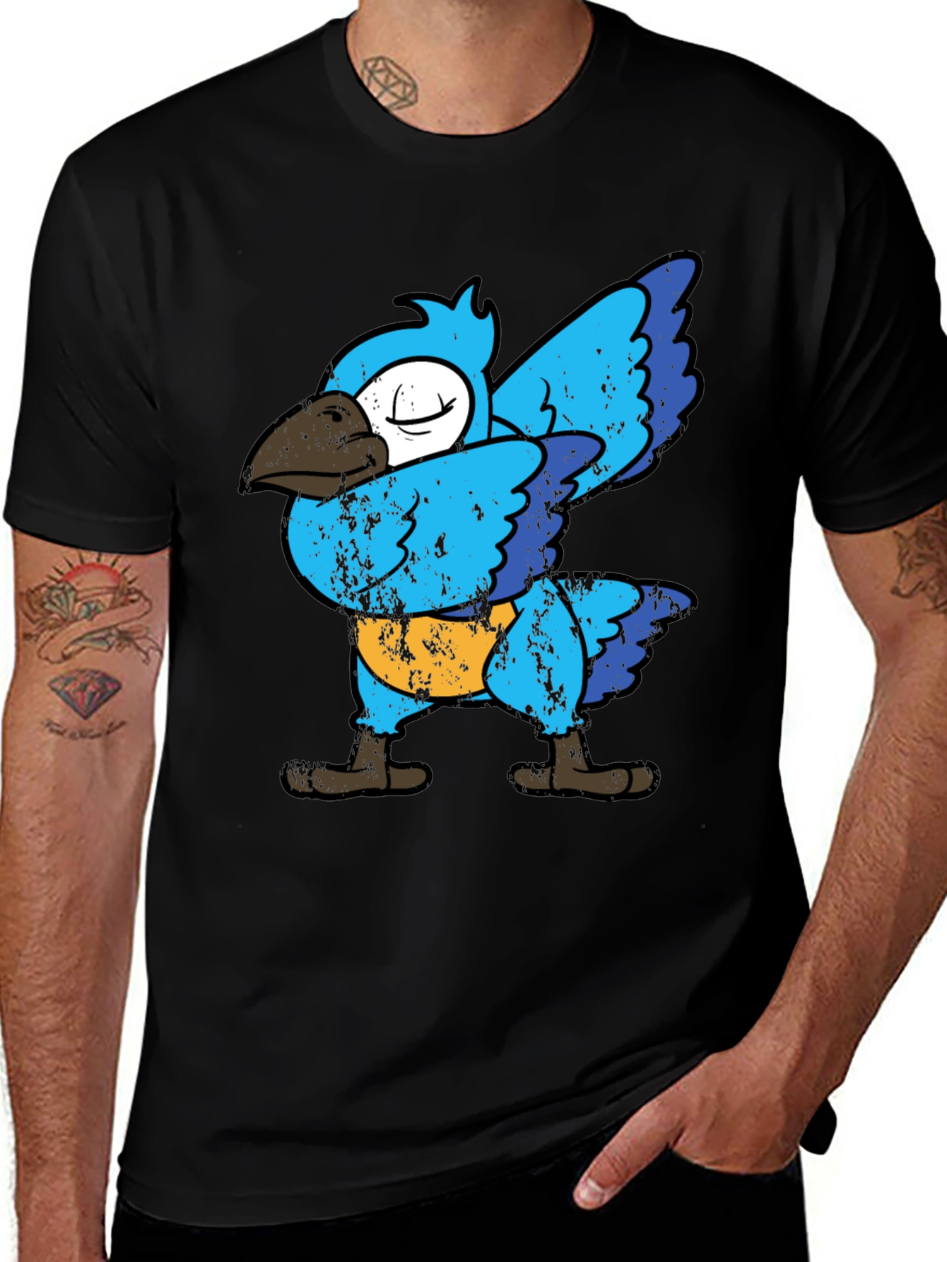 Variant 14 of Dabbing Bluebird Graphic Tee