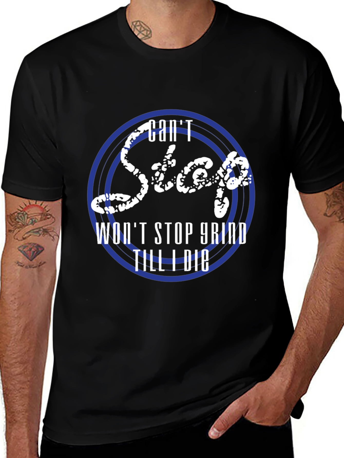 Variant 14 of Can't Stop Won't Stop Grind Men's Graphic Tee