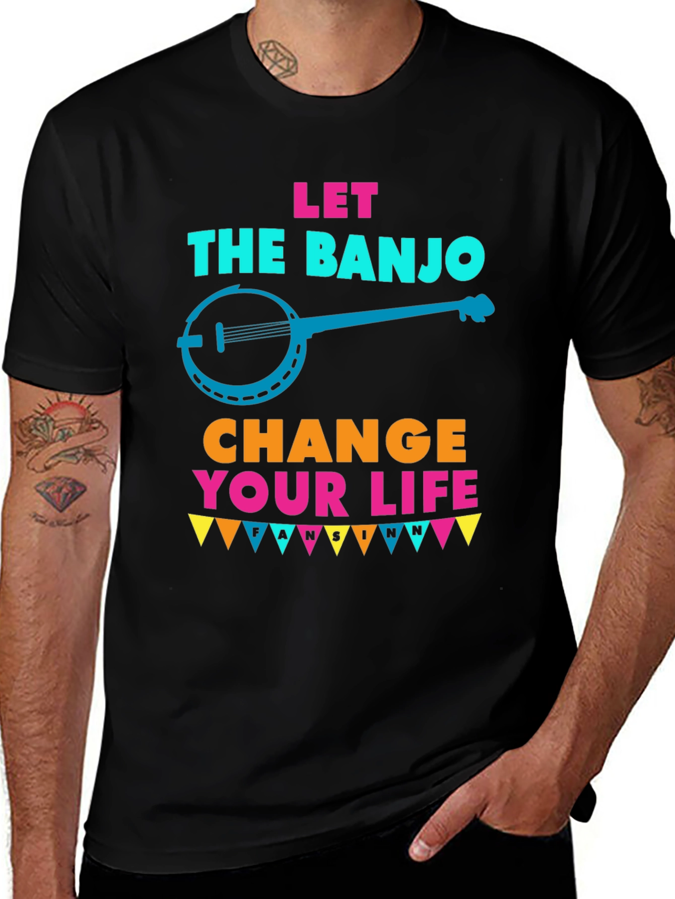 Variant 8 of Let the Banjo Change Your Life T-Shirt