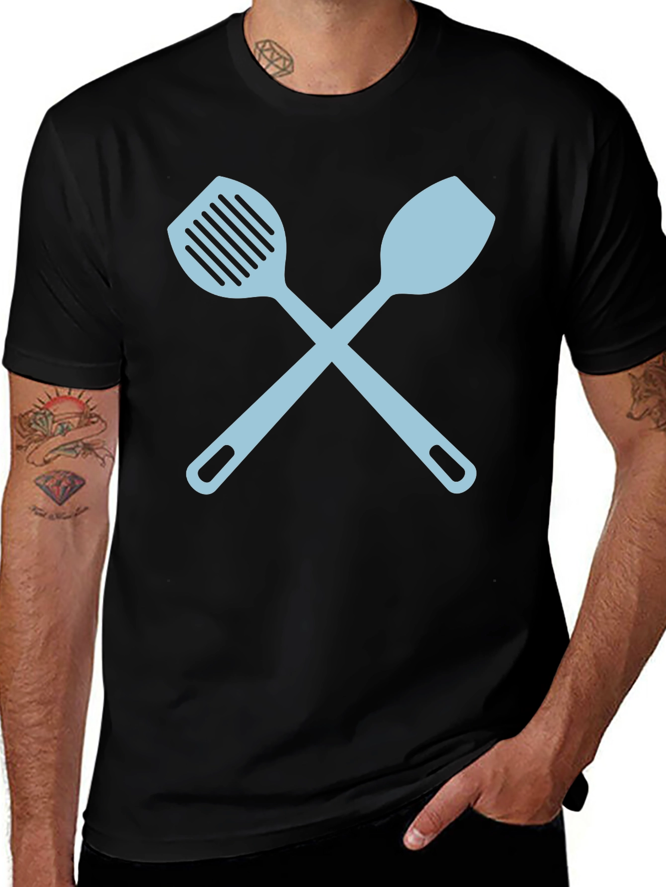Variant 16 of Chef's Crossed Spatula Graphic Tee