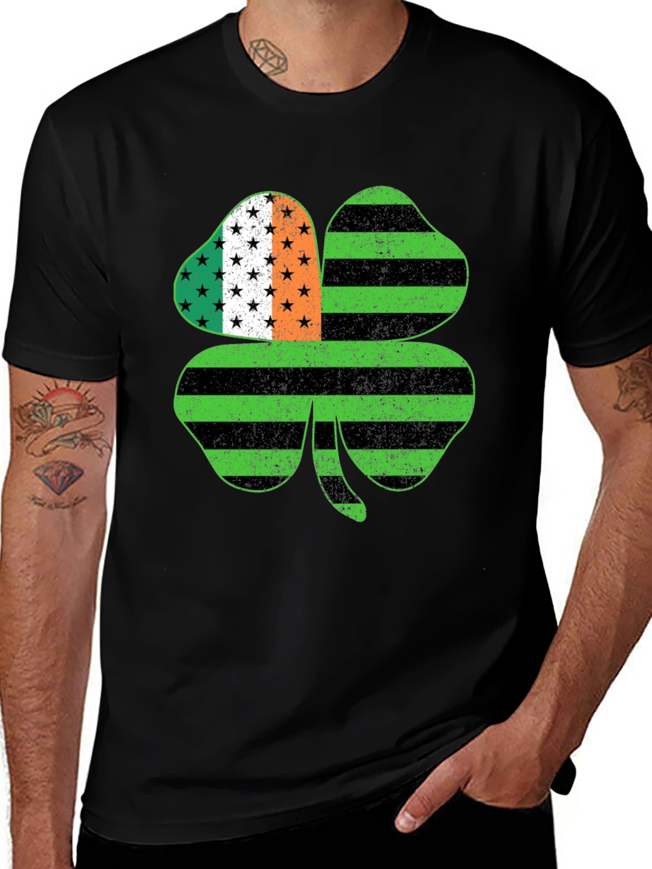 Variant 9 of St. Patrick's Day Shamrock Graphic Tee