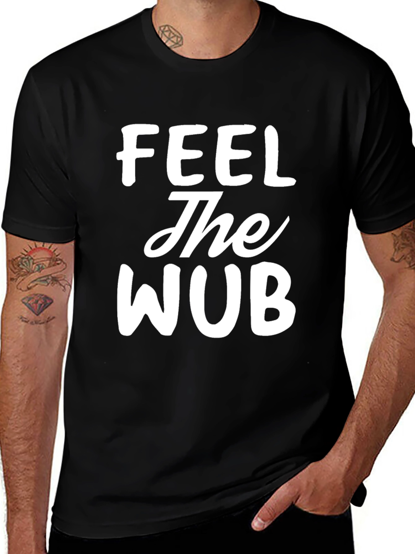 Variant 25 of Feel The Wub Graphic Tee - Trendy Comfort