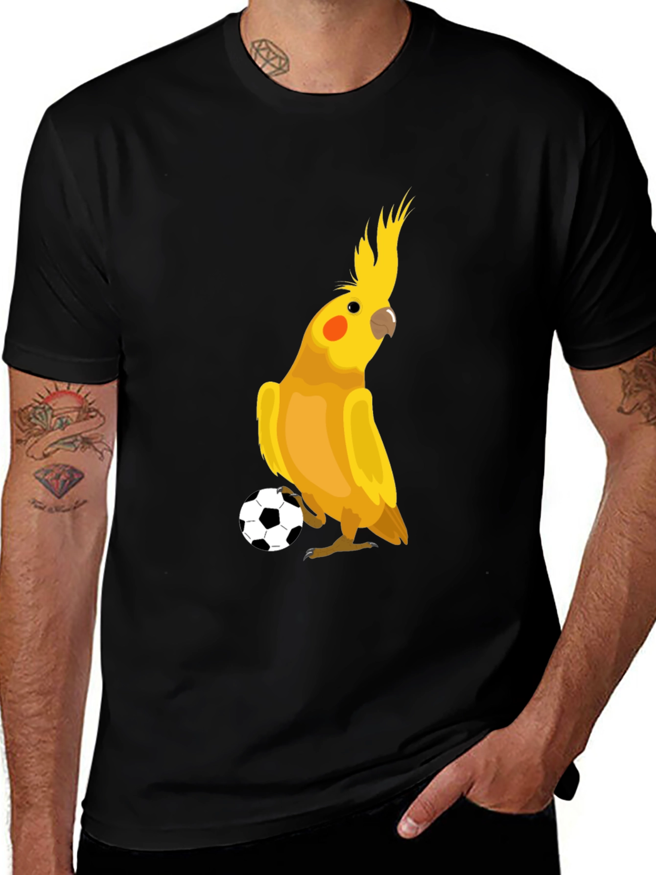Variant 28 of Parrot Soccer T-Shirt - Unique Graphic Tee